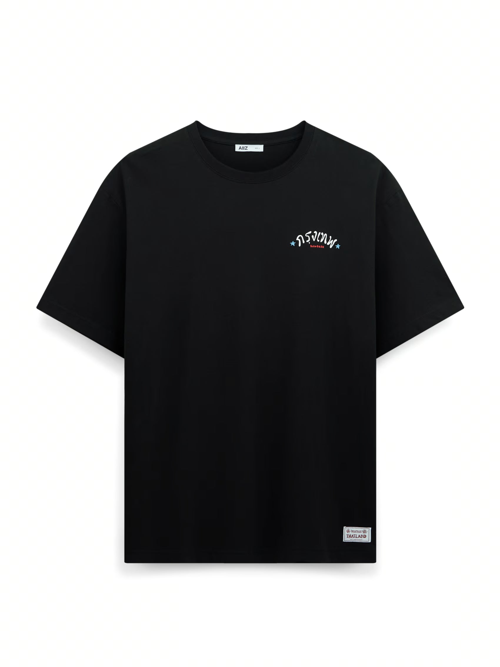 AIIZ Sawasdee Thailand Oversized Graphic T-Shirt (Black / XS)