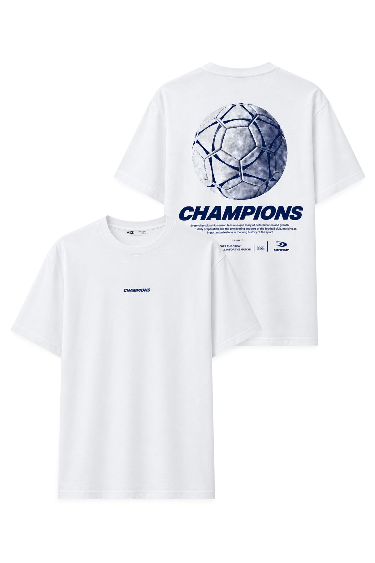 AIIZ Daily Modern Graphic T-Shirt (White / S)