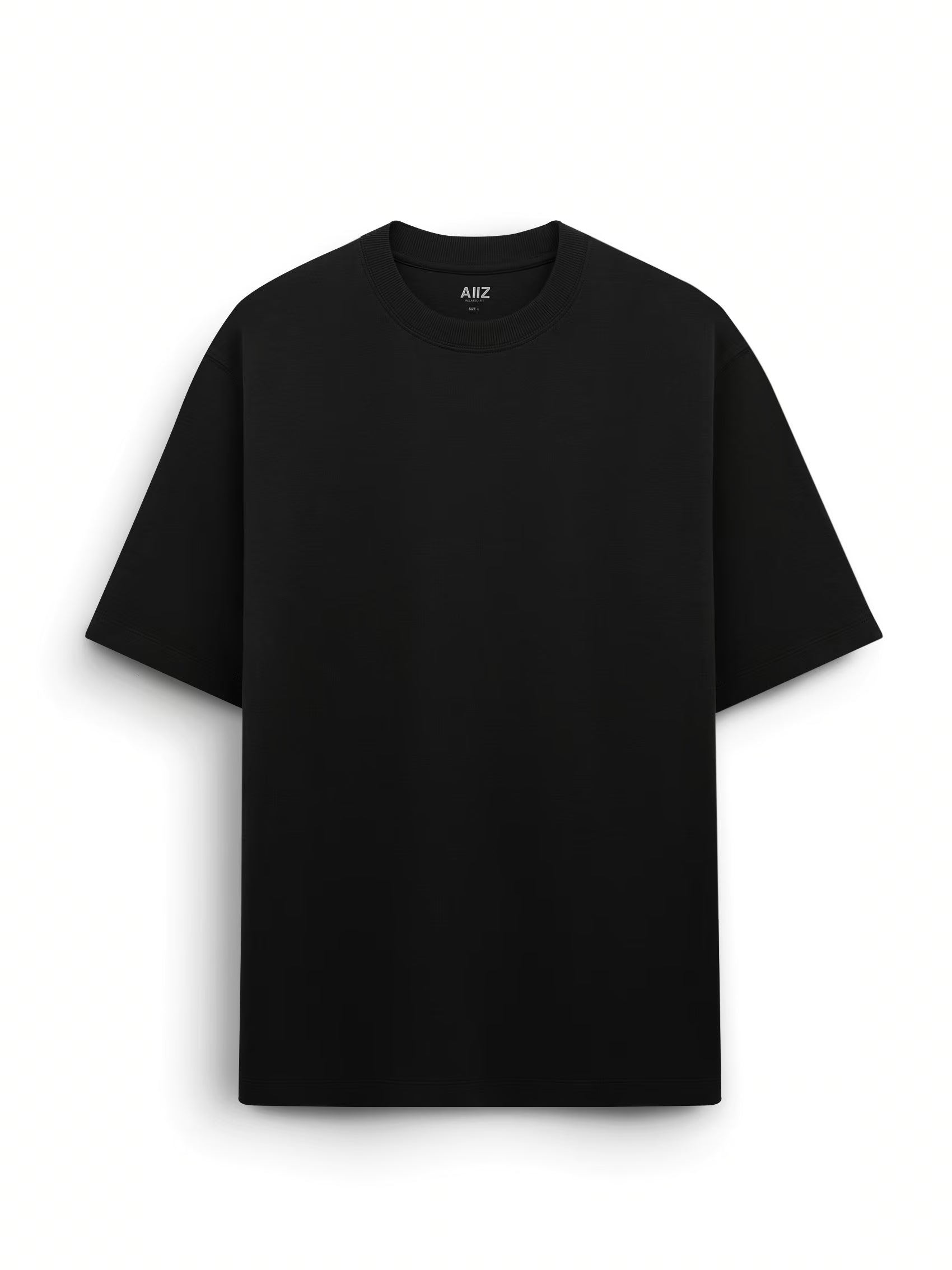 AIIZ Men's Relaxed Crew Neck T-Shirt (Black / S)