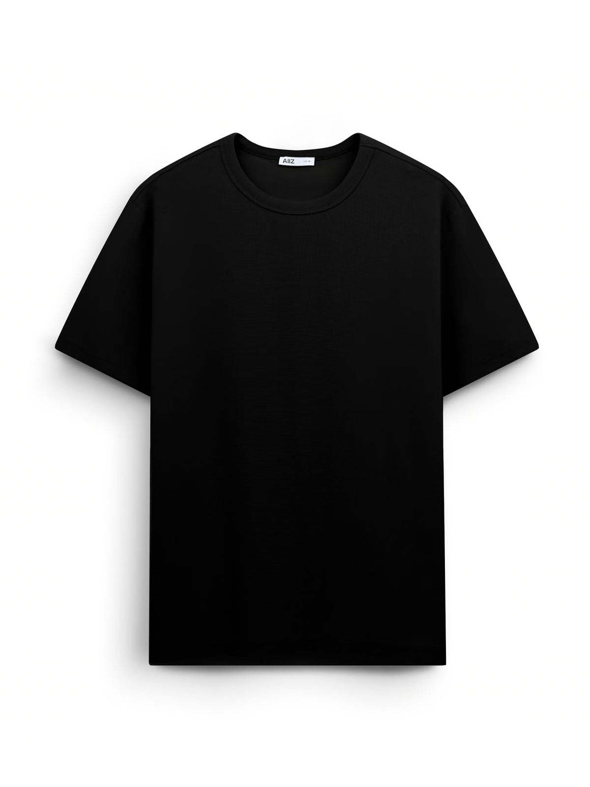 AIIZ Men's Texture T-Shirt (Black / S)