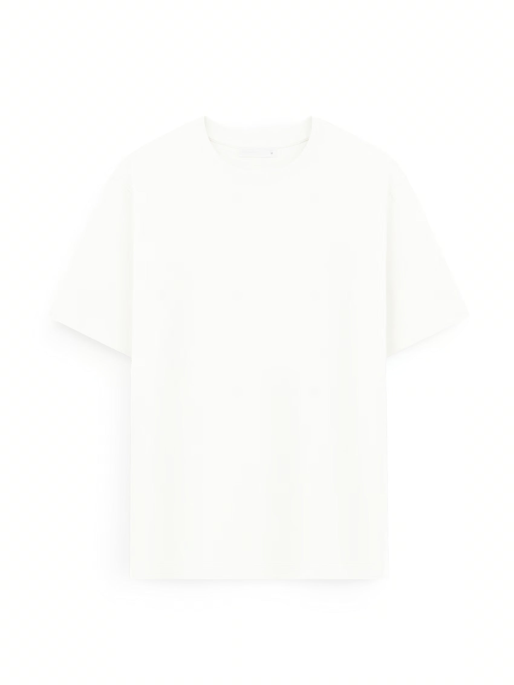 AIIZ Men's Relaxed Crew Neck T-Shirt (Cream / S)