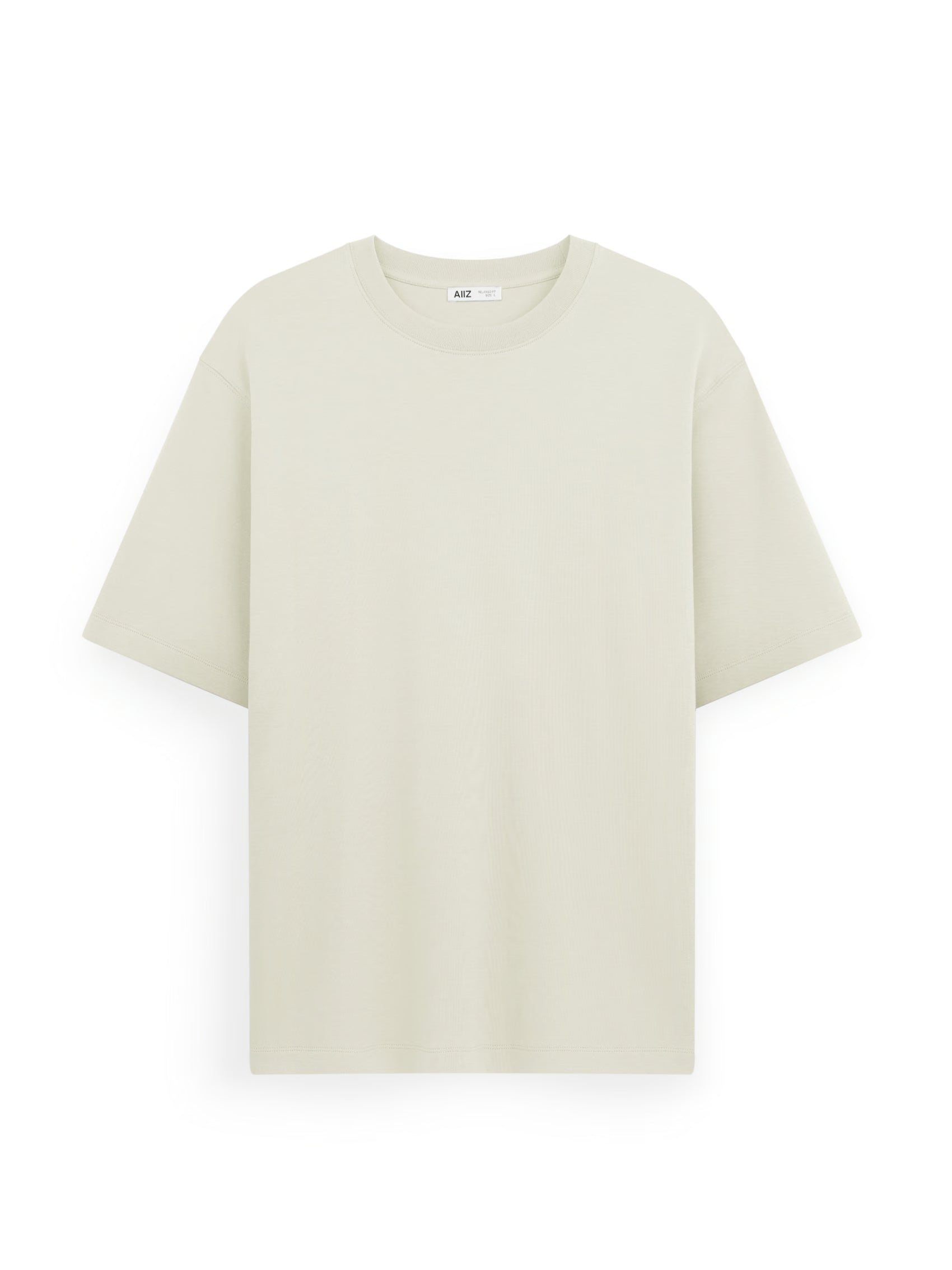 AIIZ Men's Relaxed Crew Neck T-Shirt (Beige / S)