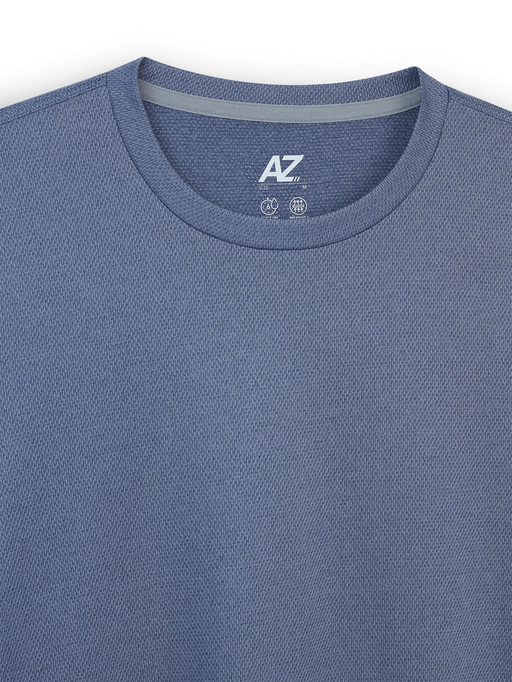 AIIZ Men's Quick Dry Texture Active T-Shirt