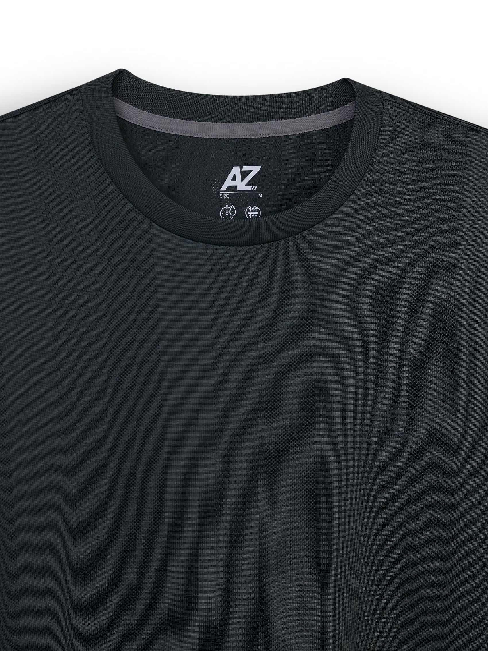 AIIZ Men's Super Soft Quick Dry Texture Active T-Shirts