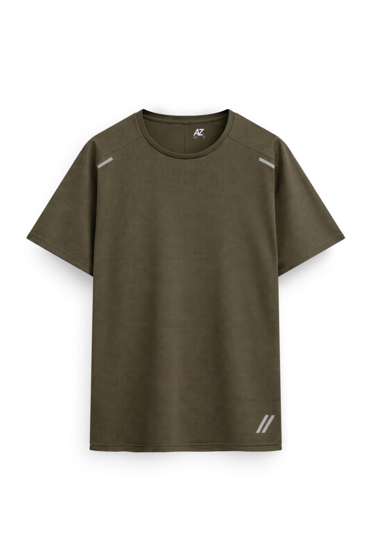 AIIZ Men's Mesh Quick Dry Active T-Shirt (Olive / S)
