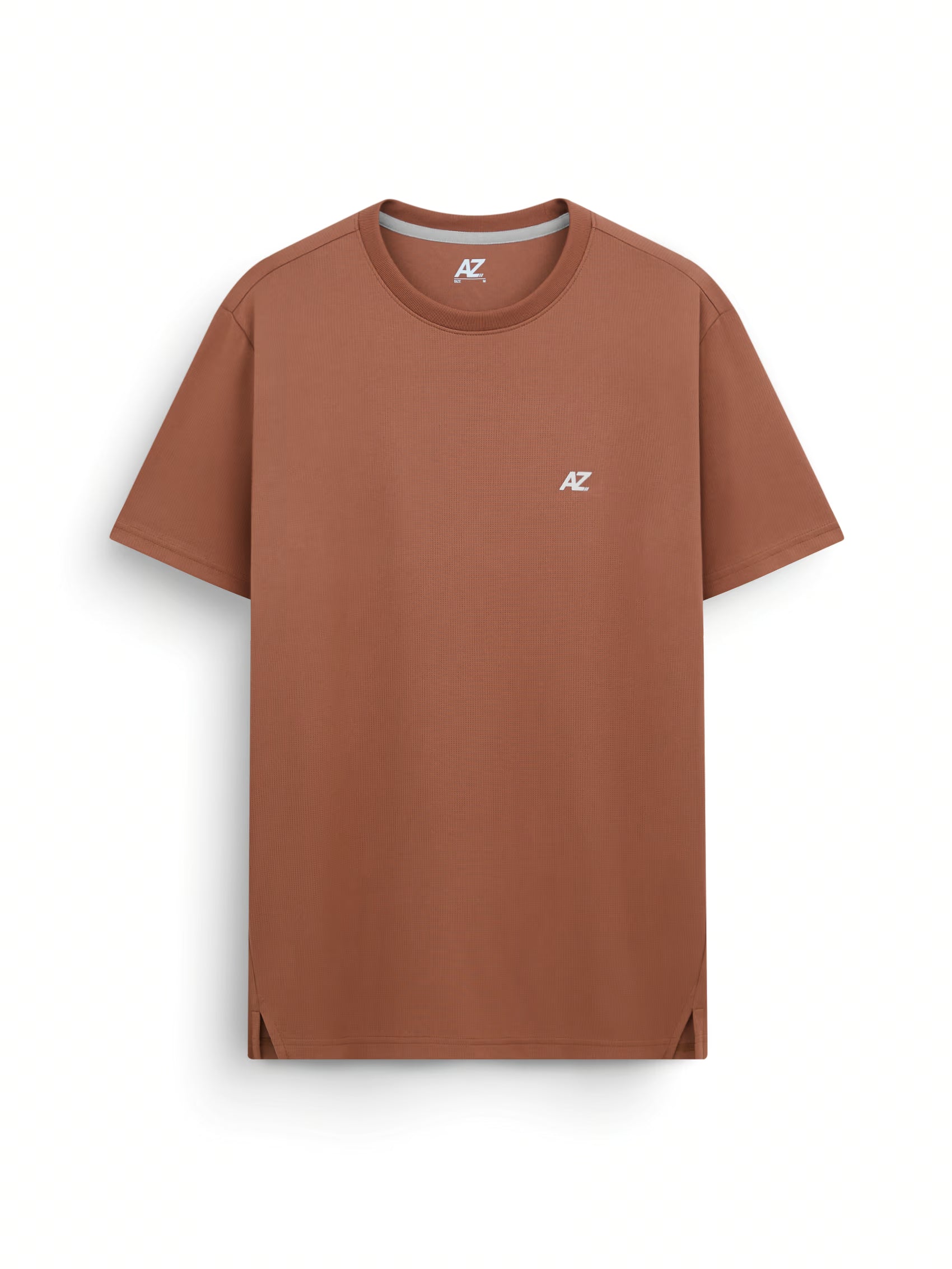 AIIZ Men's Quick Dry Active T-Shirt (Dark Orange / S)