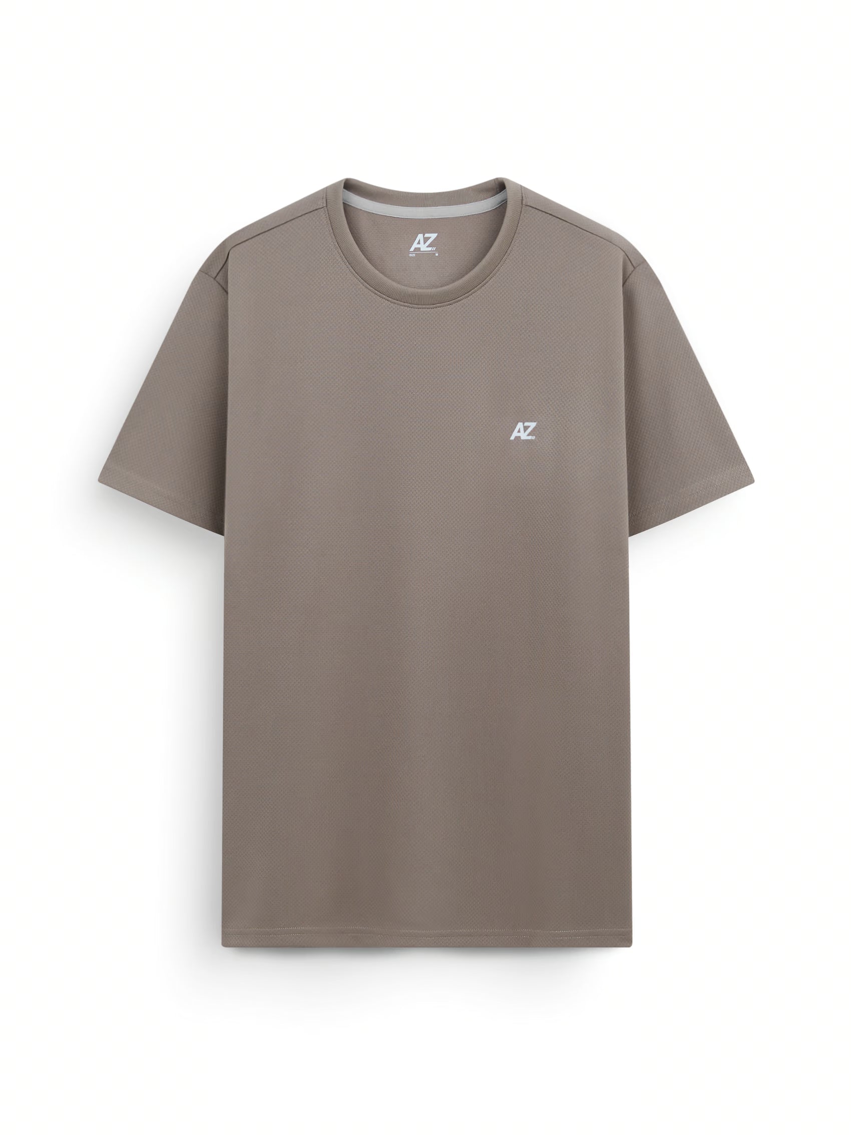 AIIZ Men's Quick Dry Active T-Shirt (Brown / S)