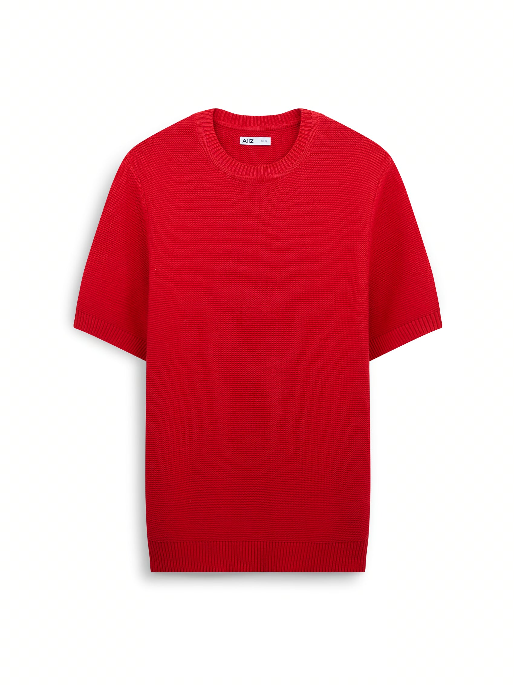 AIIZ Men’s Texture Knit T-Shirt