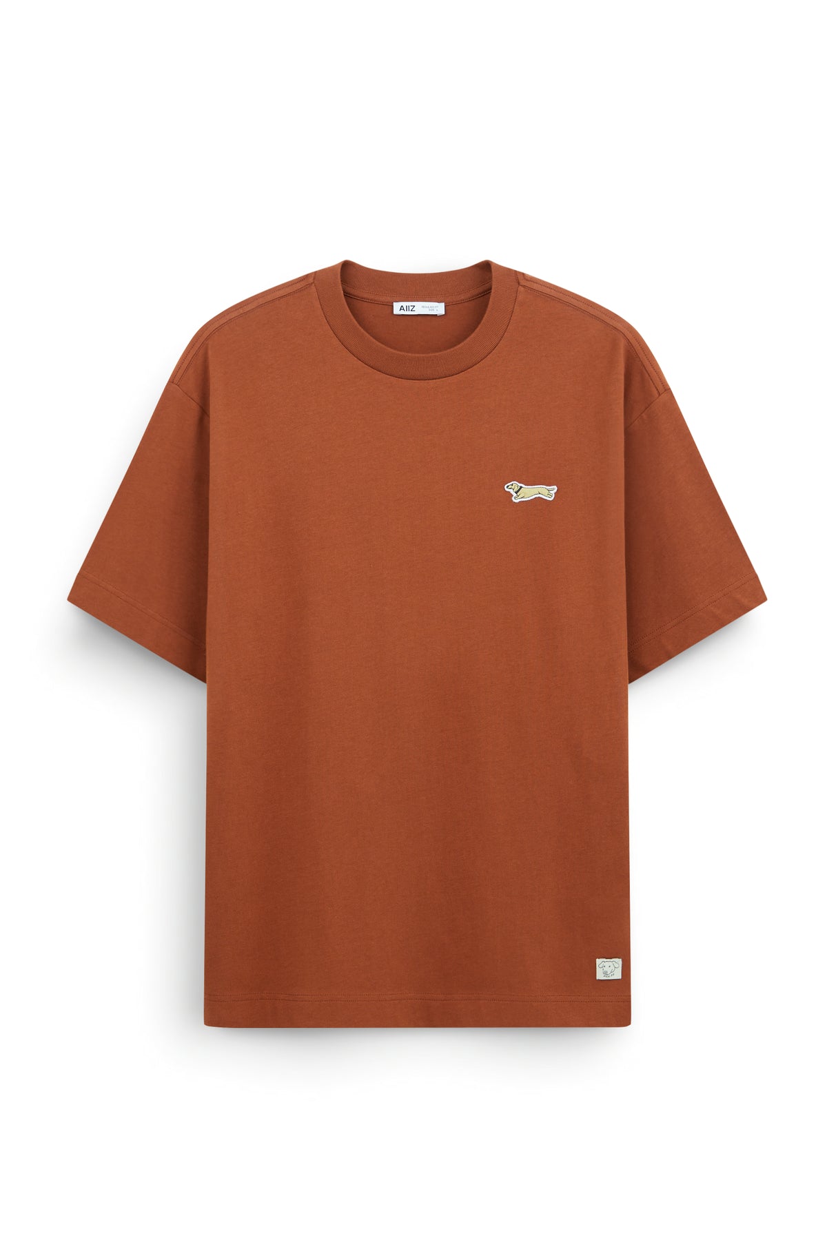 AIIZ Men's Graphic T-Shirt (Dark Orange / S)