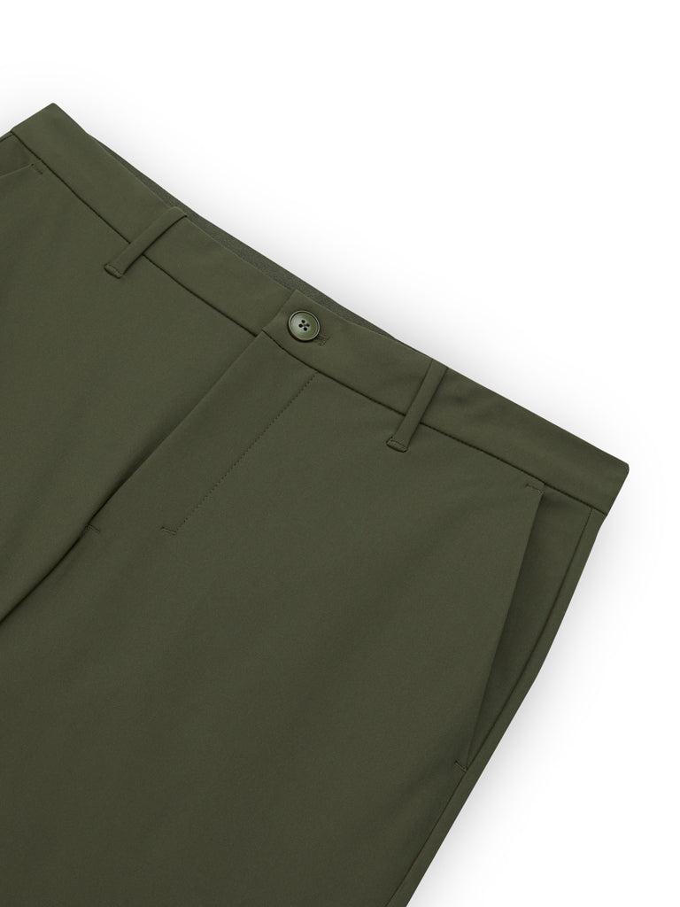 Men's Polyester Stretch Elastic Waisted Chino Pants