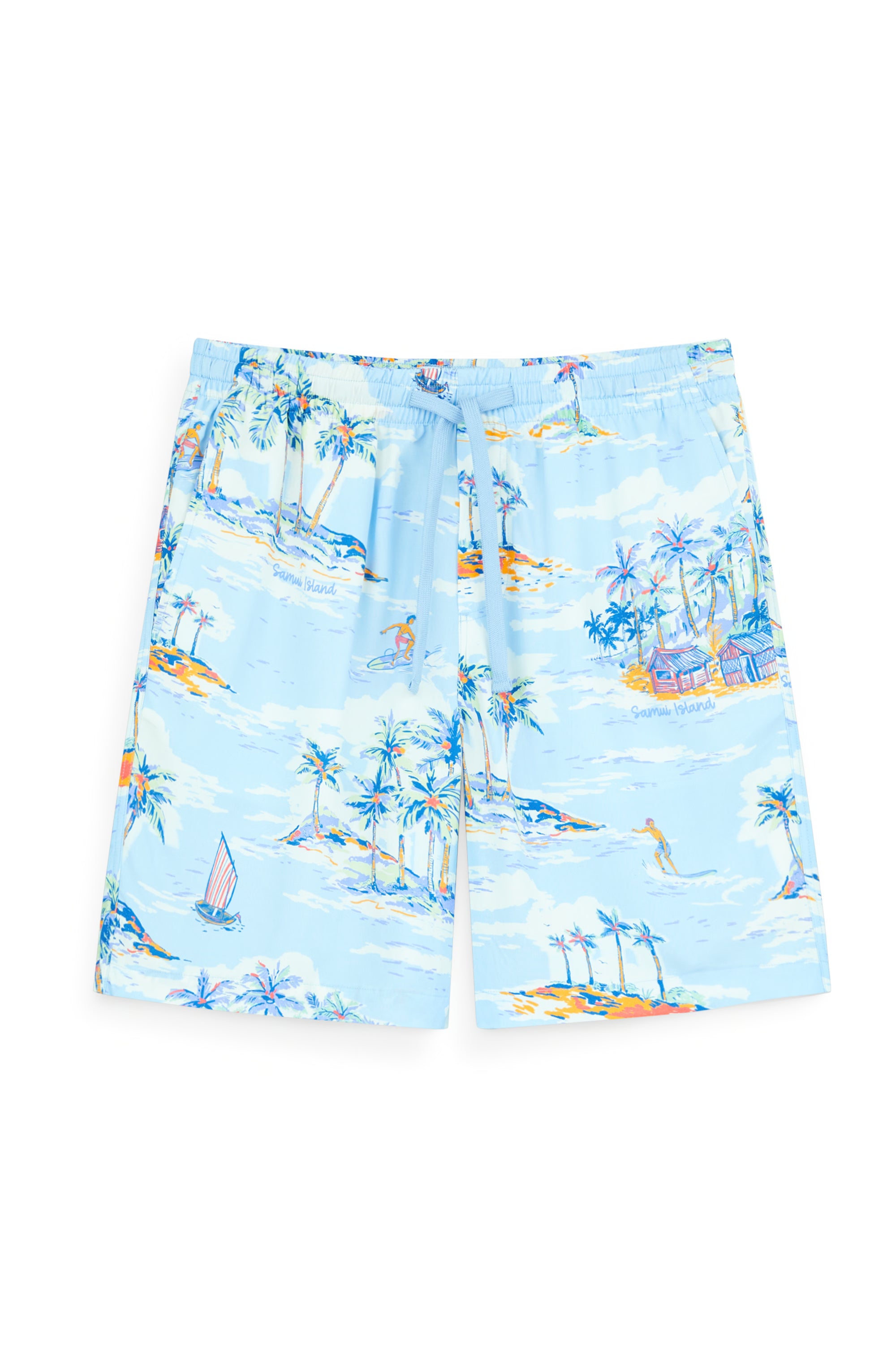 AIIZ Men’s Summer Print Shorts – 100% Rayon
