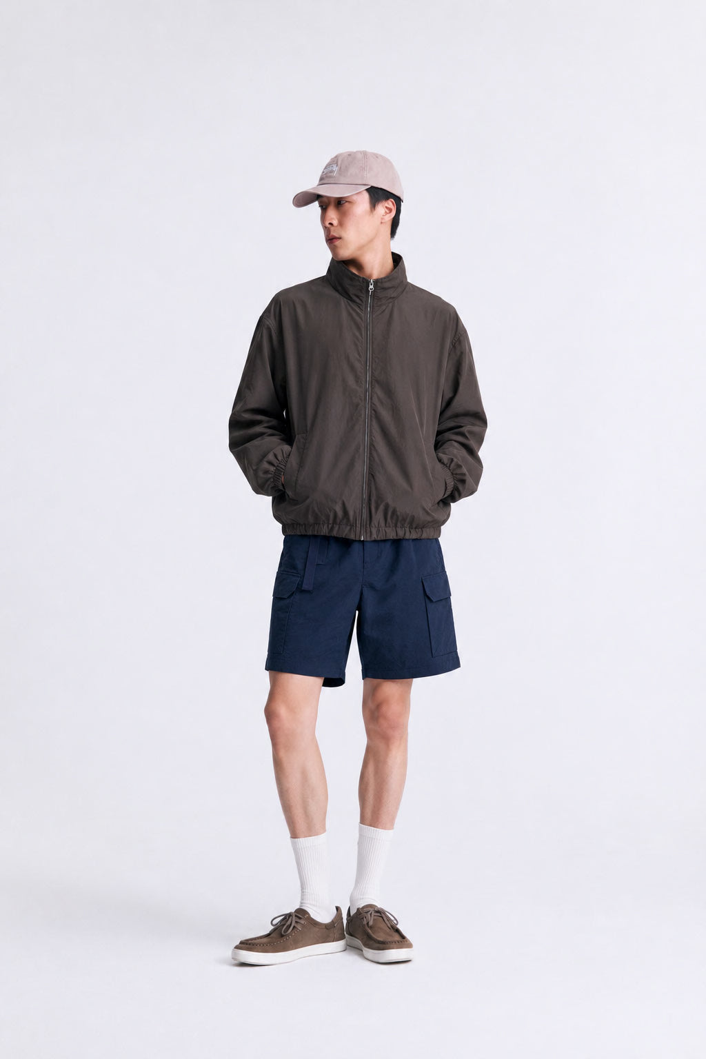 AIIZ Men's Nylon Cargo Shorts