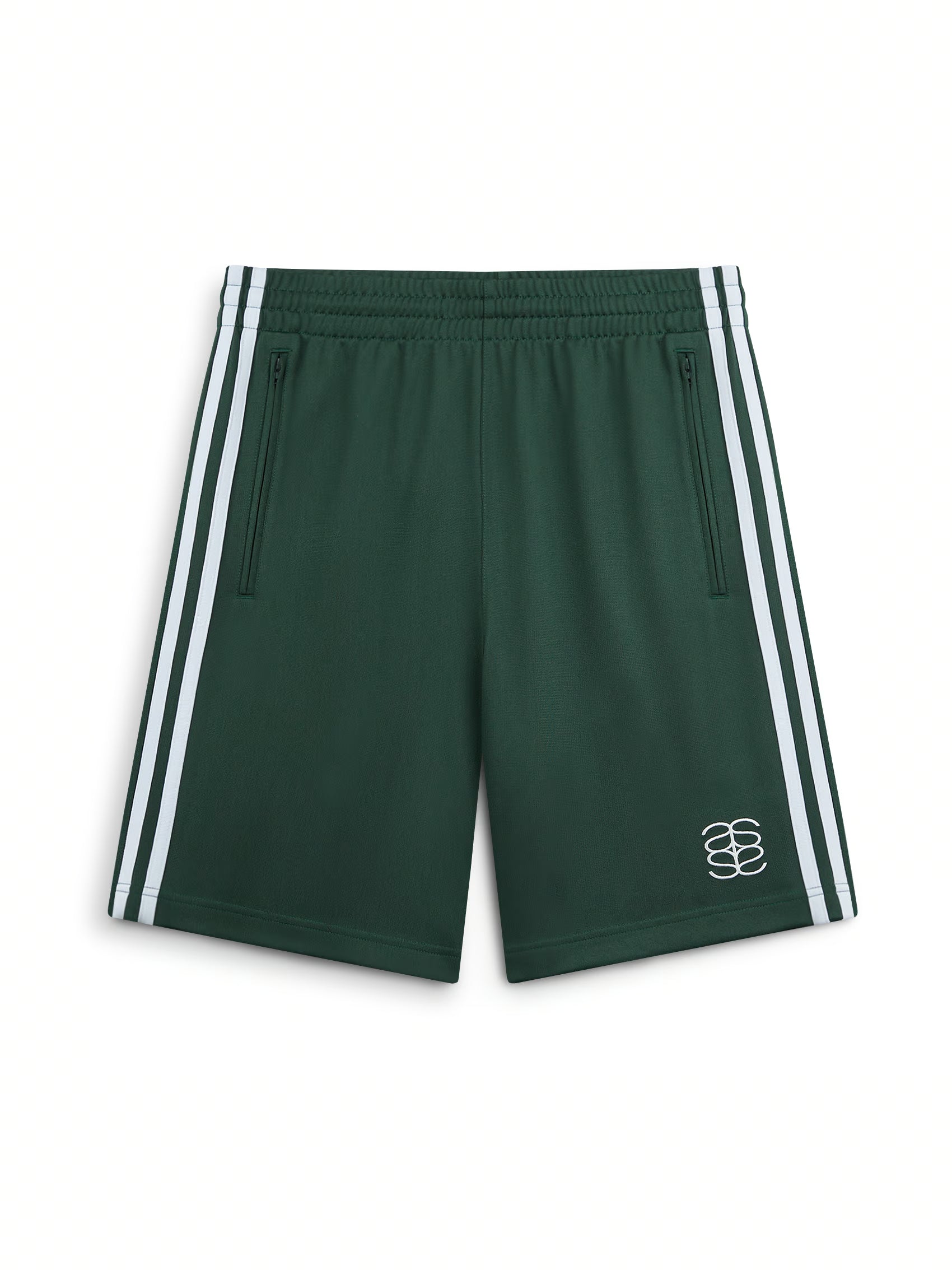 AIIZ Men's Active Track Shorts (Dark Green / S)