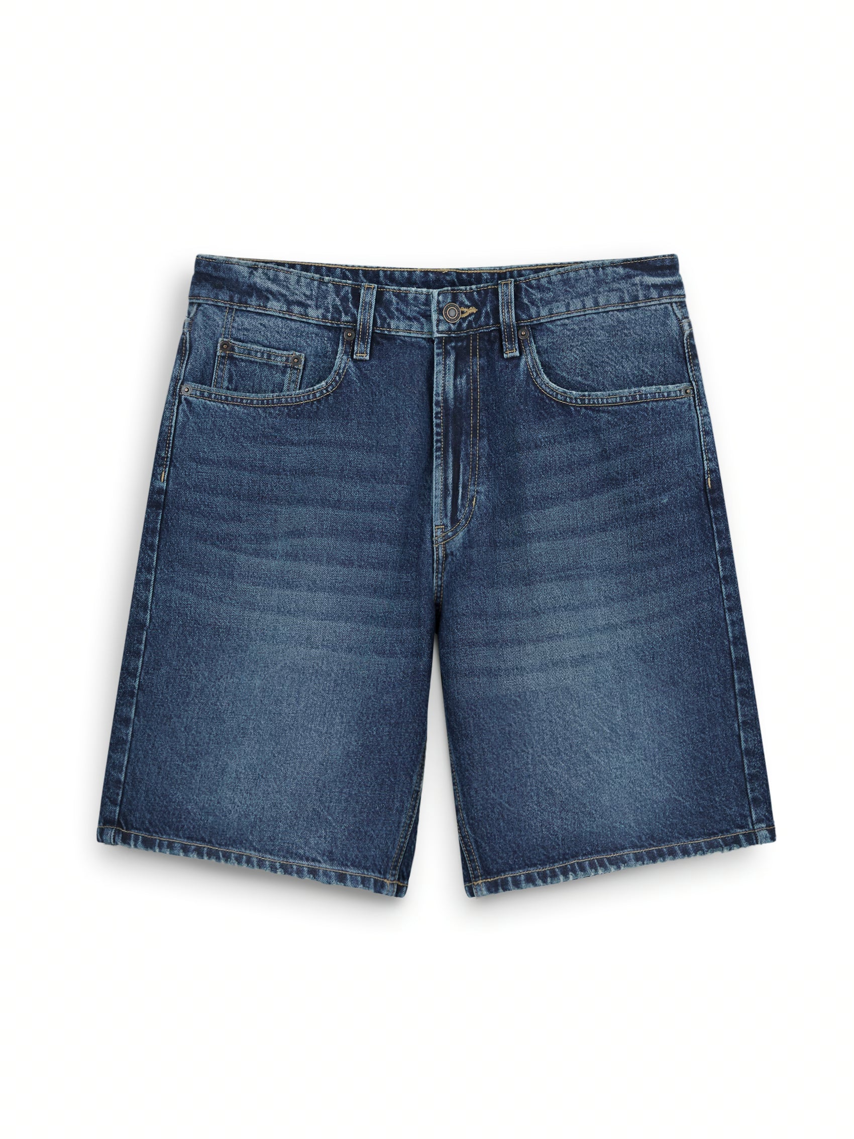 AIIZ Men's Denim Bermuda Shorts