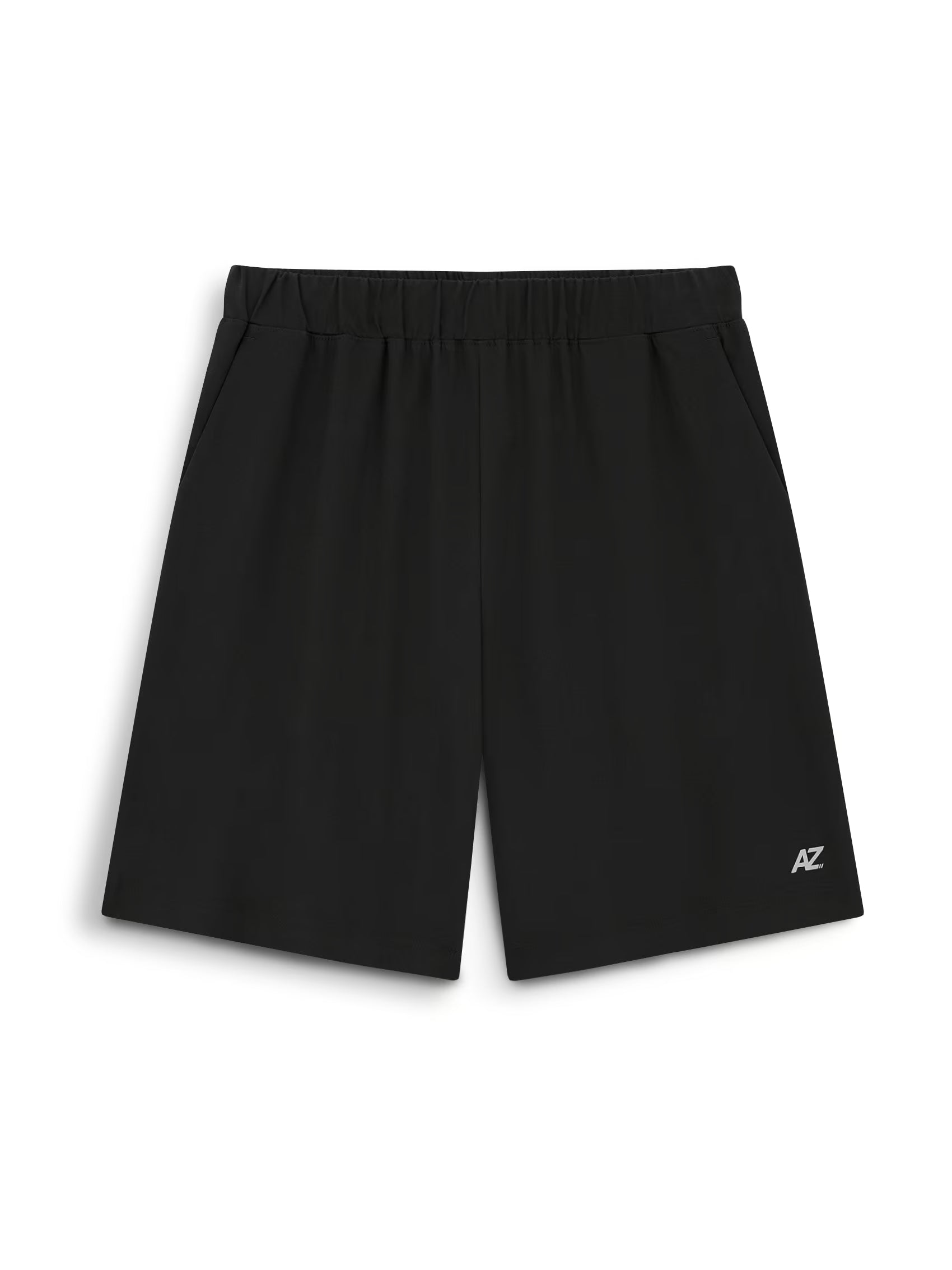 AIIZ Men's Quick Dry Stretch Active Shorts (Black / S)