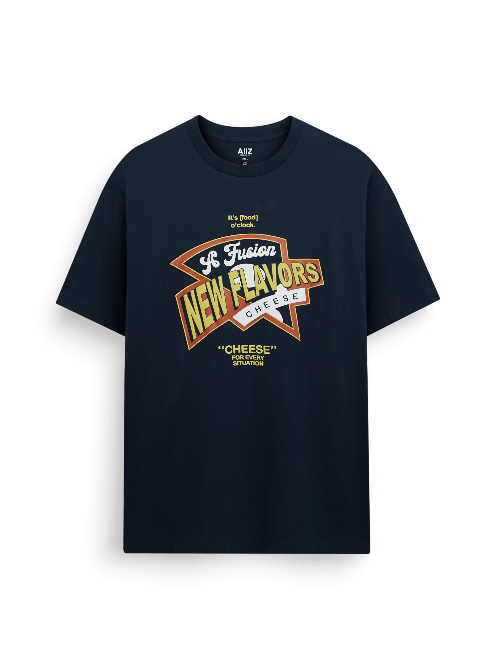 AIIZ Men's Graphic T-Shirt (Navy / S)