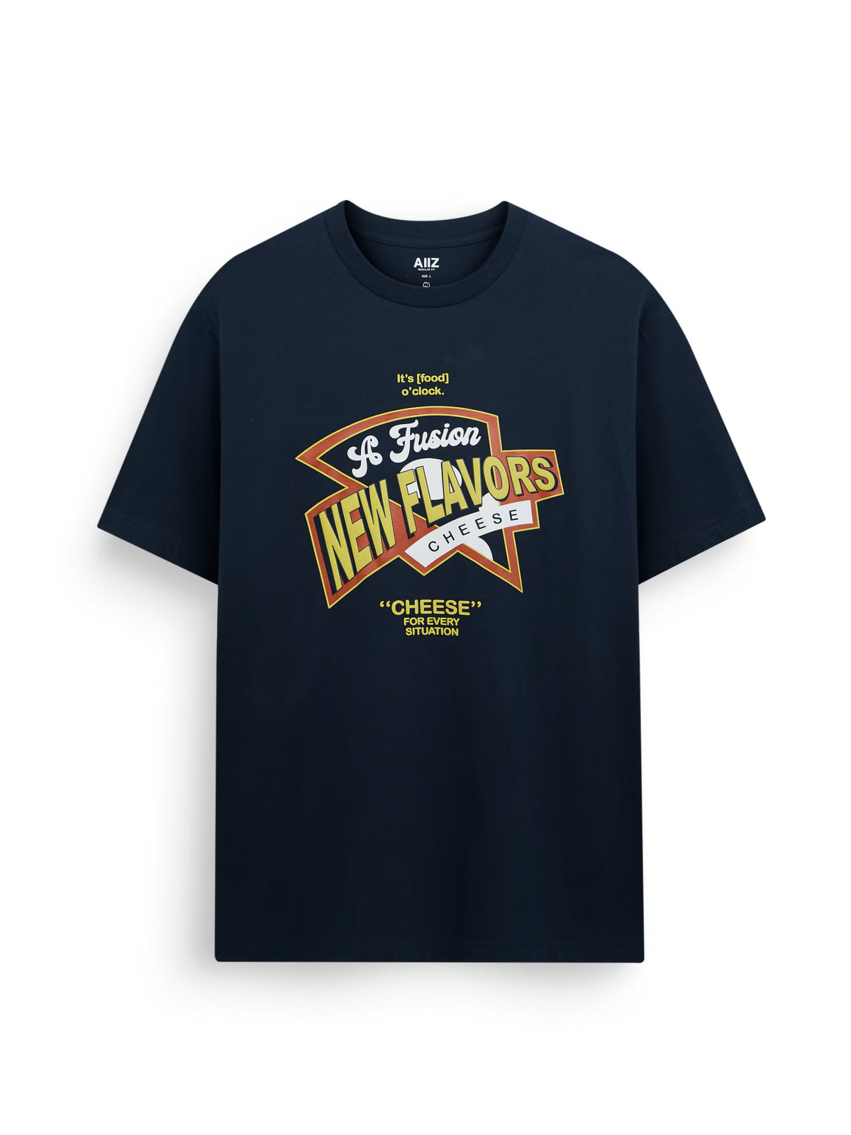 AIIZ Men's Graphic T-Shirt (Navy / S)