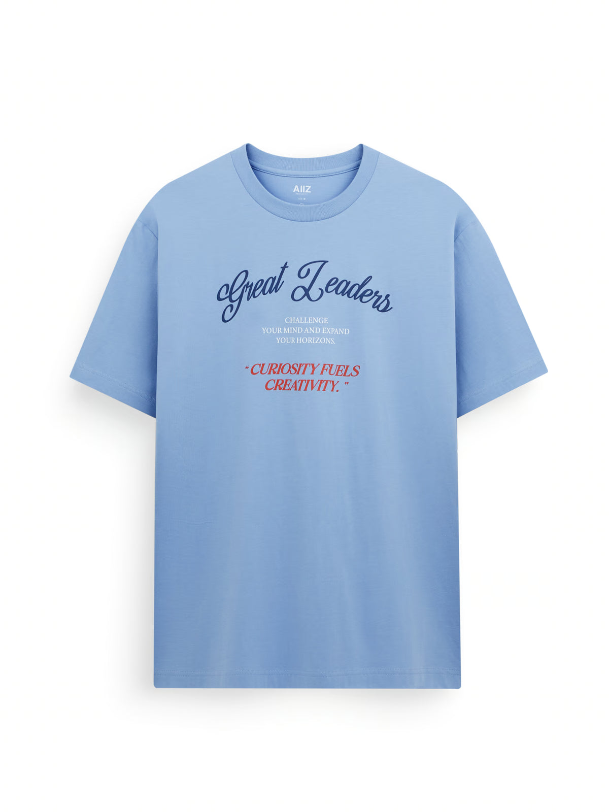 AIIZ Men's Graphic T-Shirt (Blue / S)