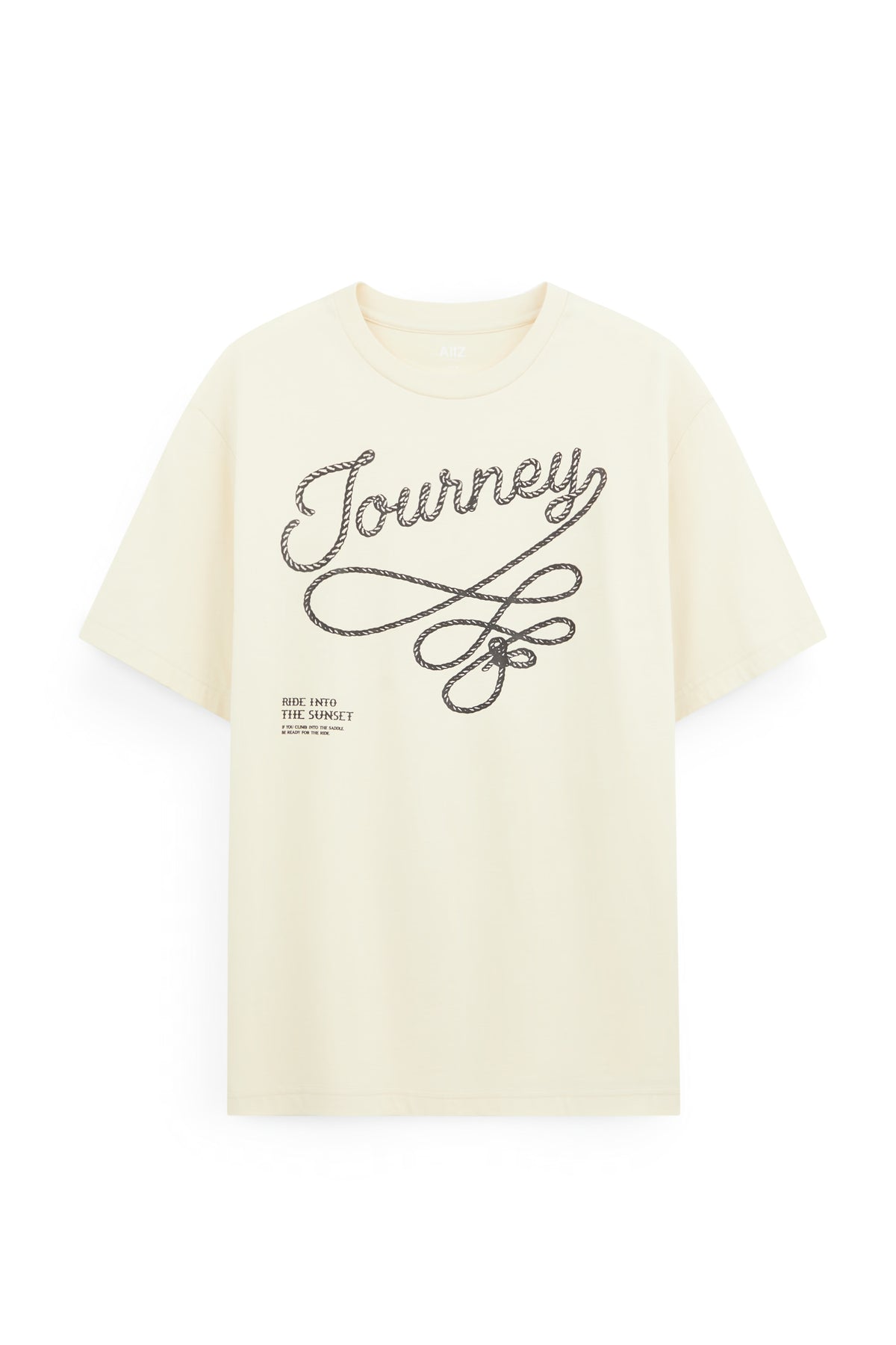 AIIZ Men's Graphic T-Shirt (Cream / S)