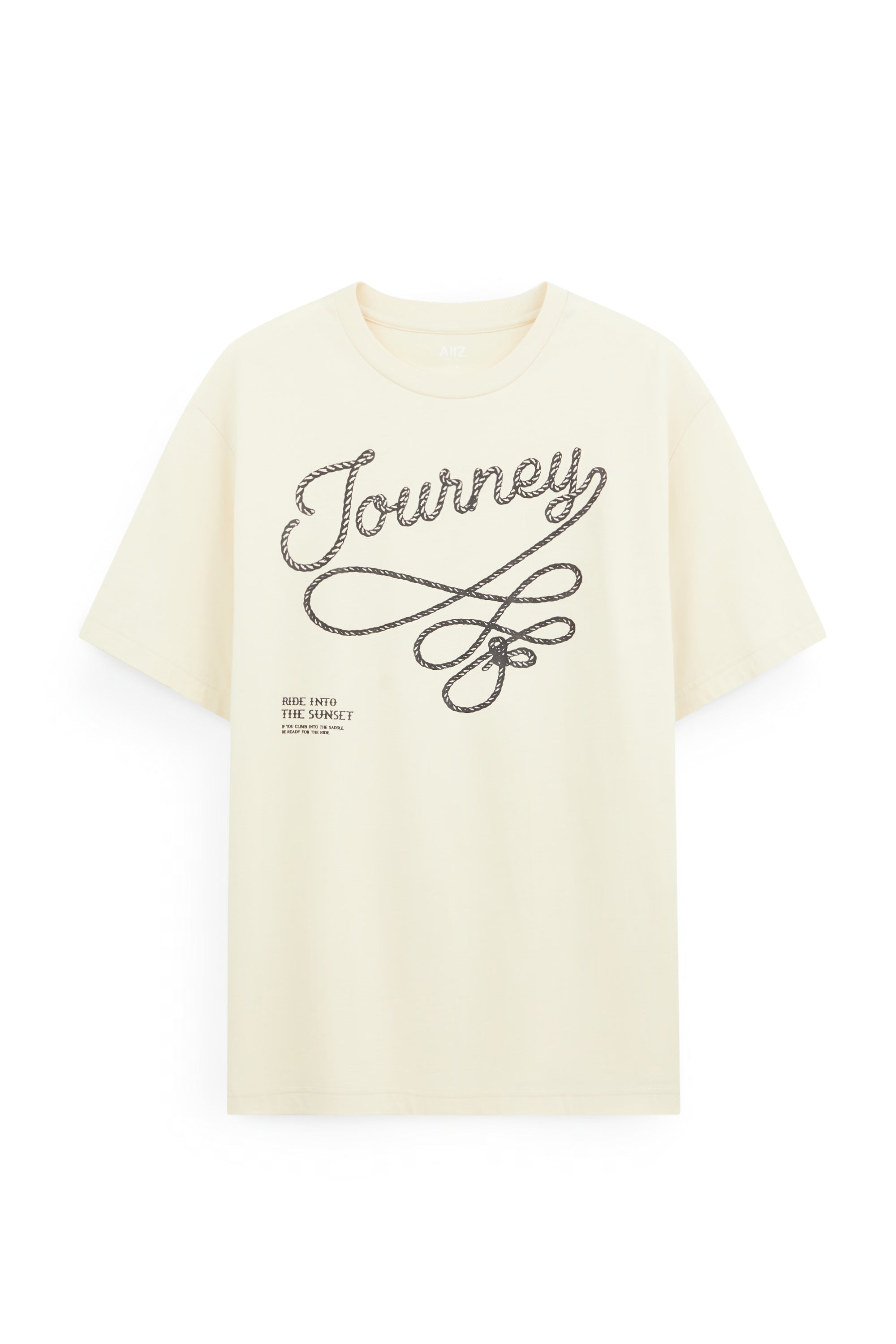 AIIZ Men's Graphic T-Shirt (Cream / S)