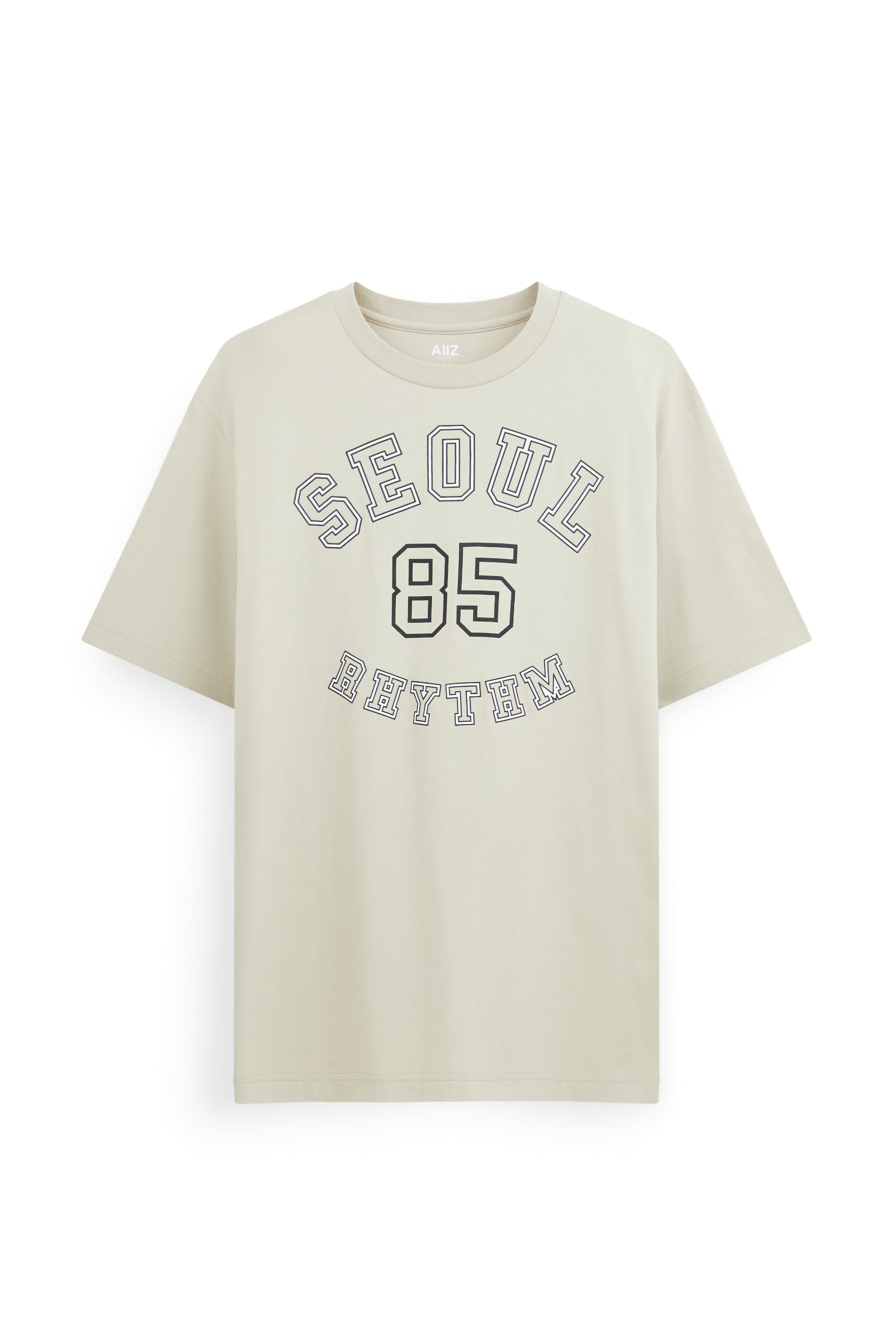 AIIZ Men's Graphic T-Shirt (Beige / S)