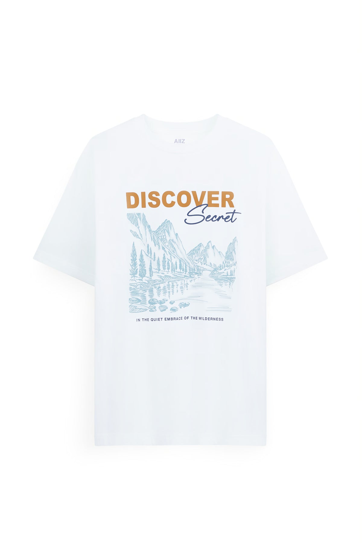 AIIZ Men's Graphic T-Shirt (White / S)
