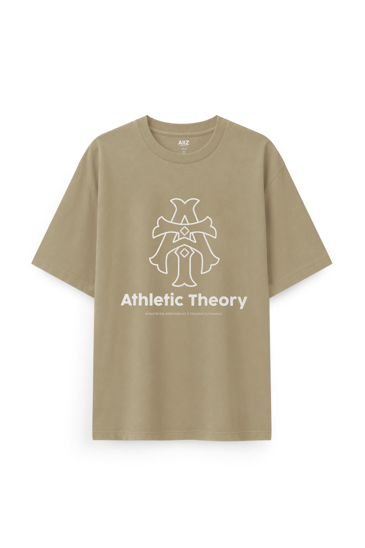 AIIZ Men's Graphic T-Shirt (Khaki / S)