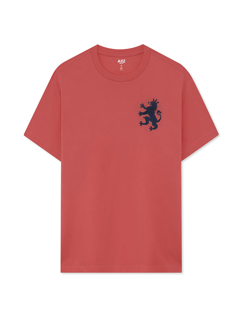 Men's Lion T-Shirt (Dark Orange / S)