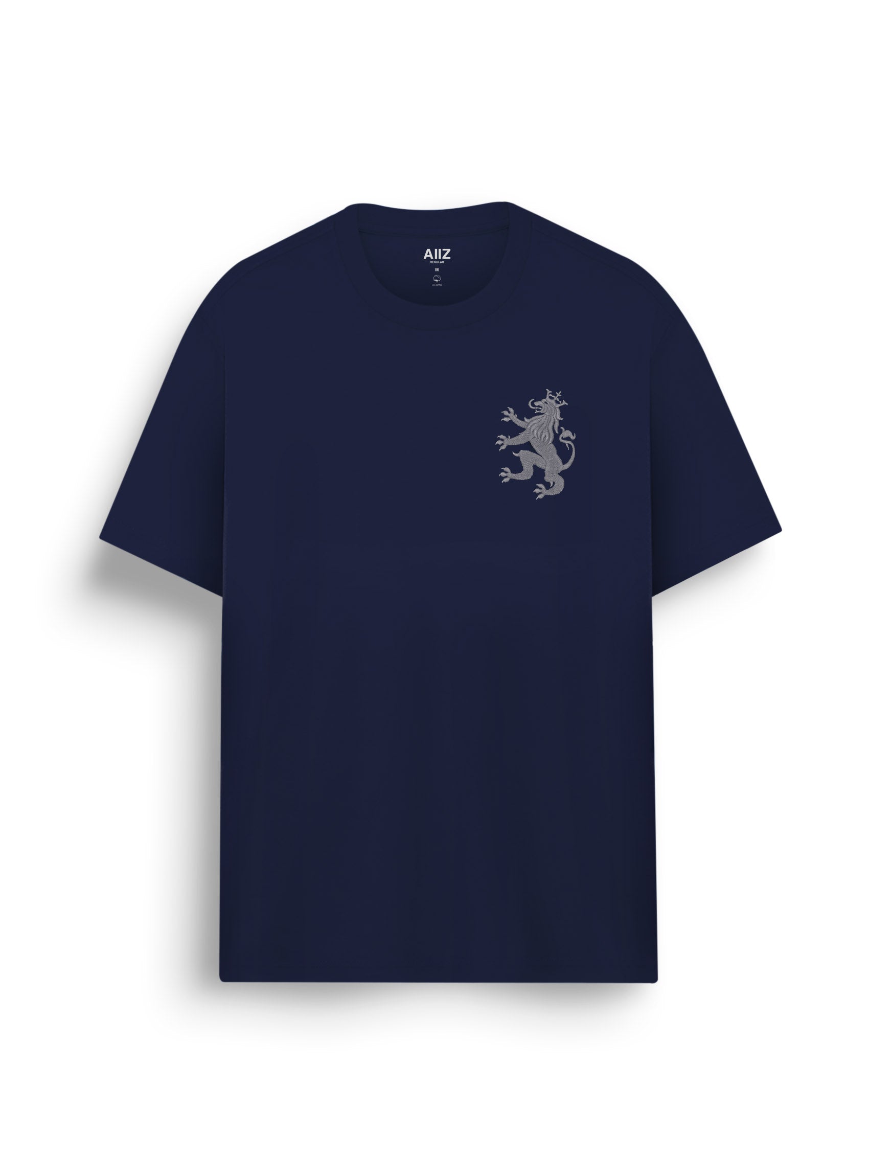 AIIZ Men's Lion T-Shirt (Navy / S)
