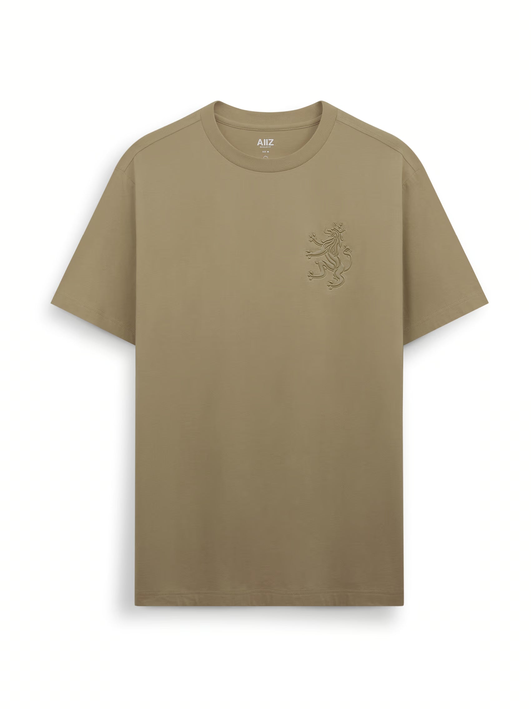 AIIZ Men's Big Lion T-Shirt (Brown / S)