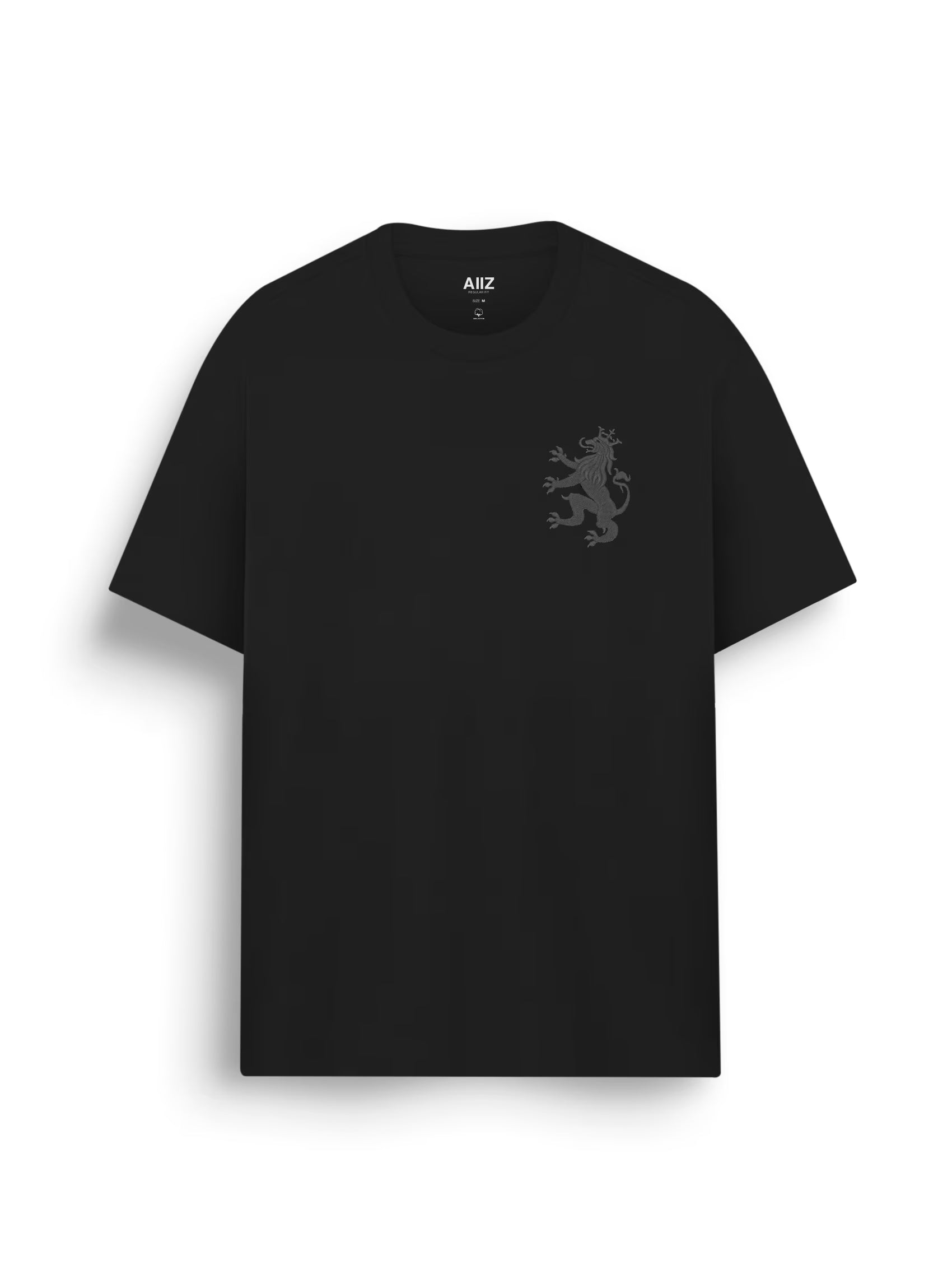 AIIZ Men's Big Lion T-Shirt (Black / S)