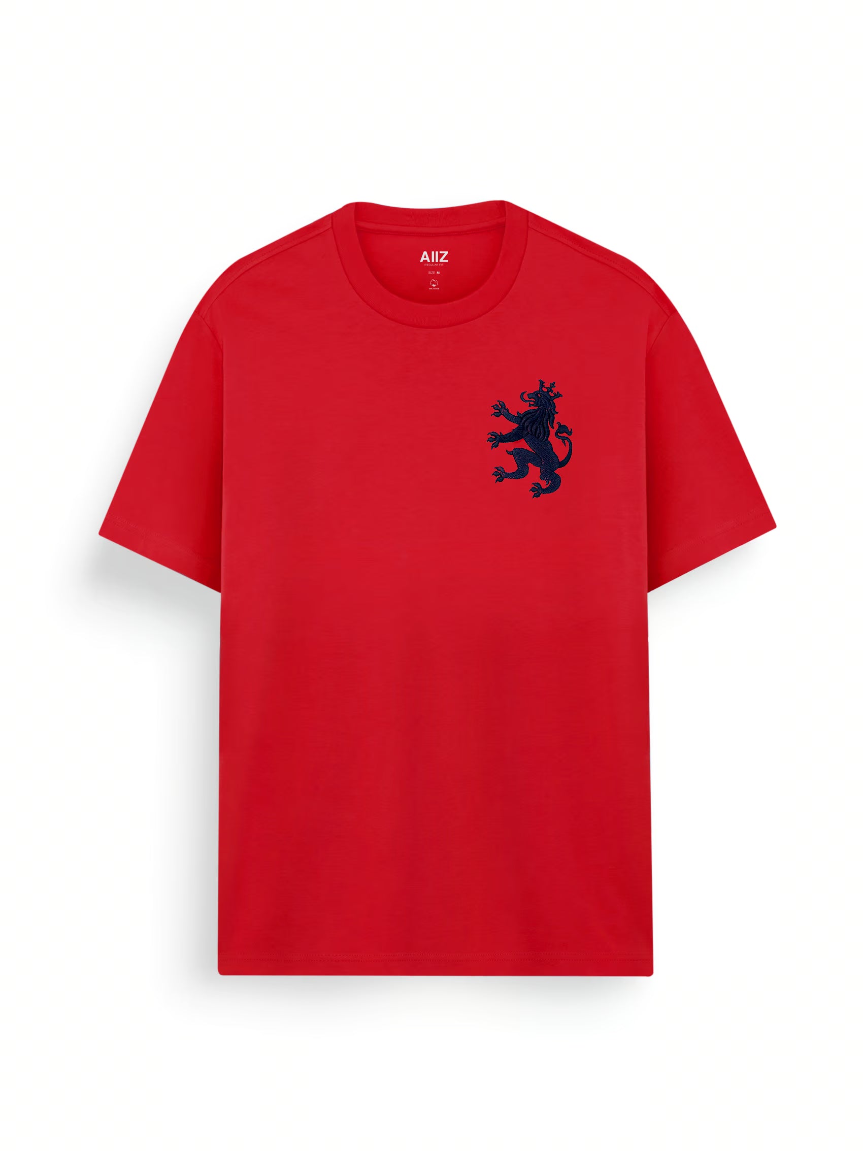 AIIZ Men's Big Lion T-Shirt (Red / S)