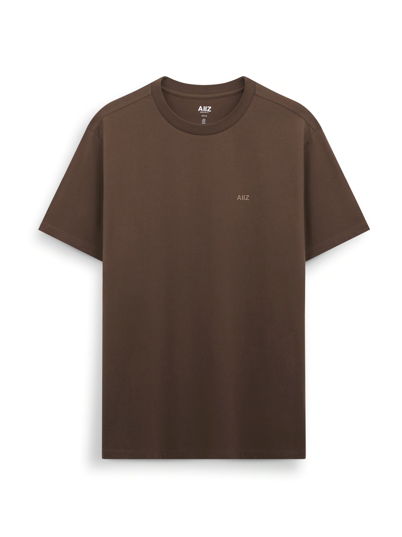 AIIZ Men's AIIZ Logo T-Shirt (Dark Brown / S)
