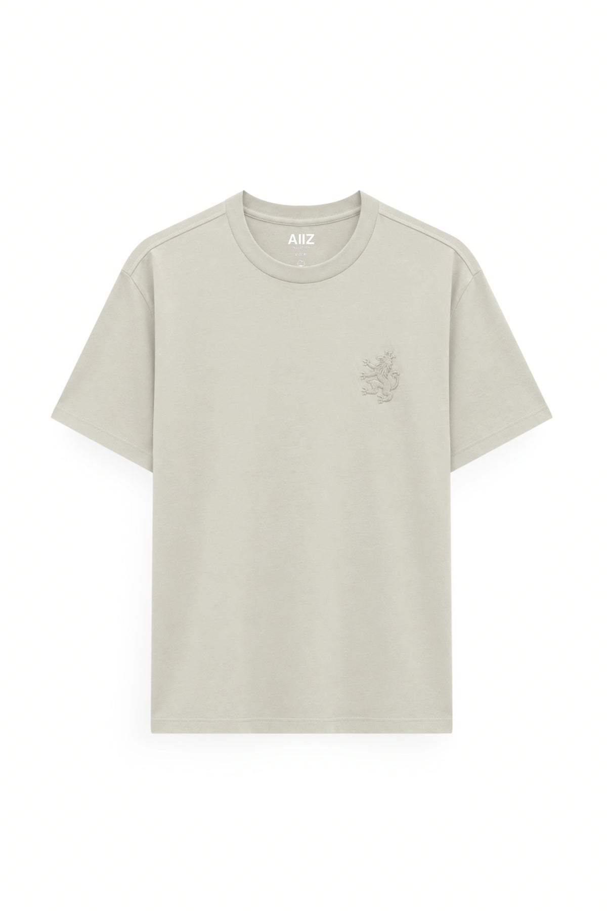 AIIZ Men's Lion Logo T-Shirt (Beige / S)