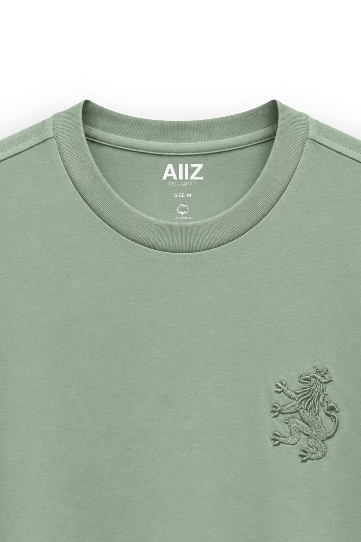 AIIZ Men's Lion Logo T-Shirt