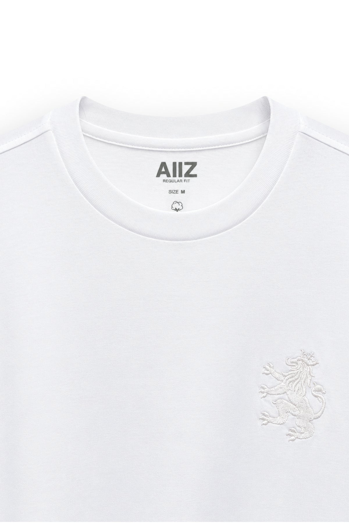 AIIZ Men's Lion Logo T-Shirt