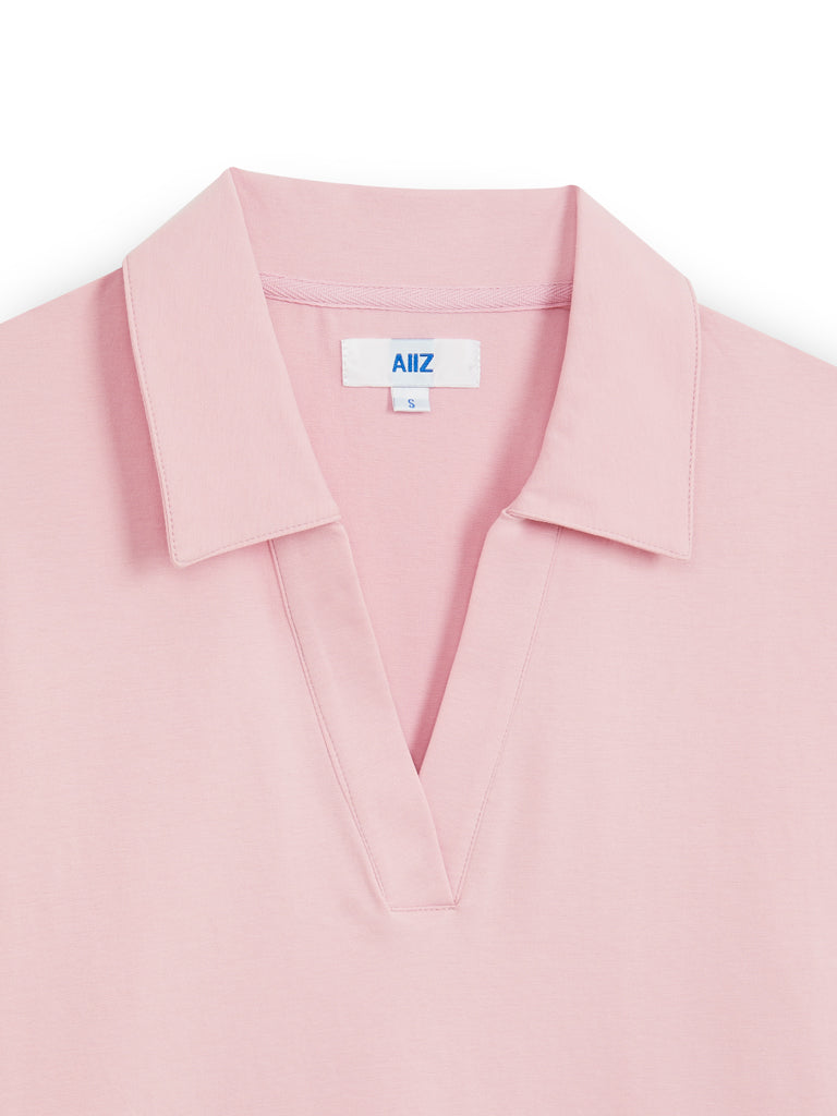 Women's Open Collar Polo Shirt