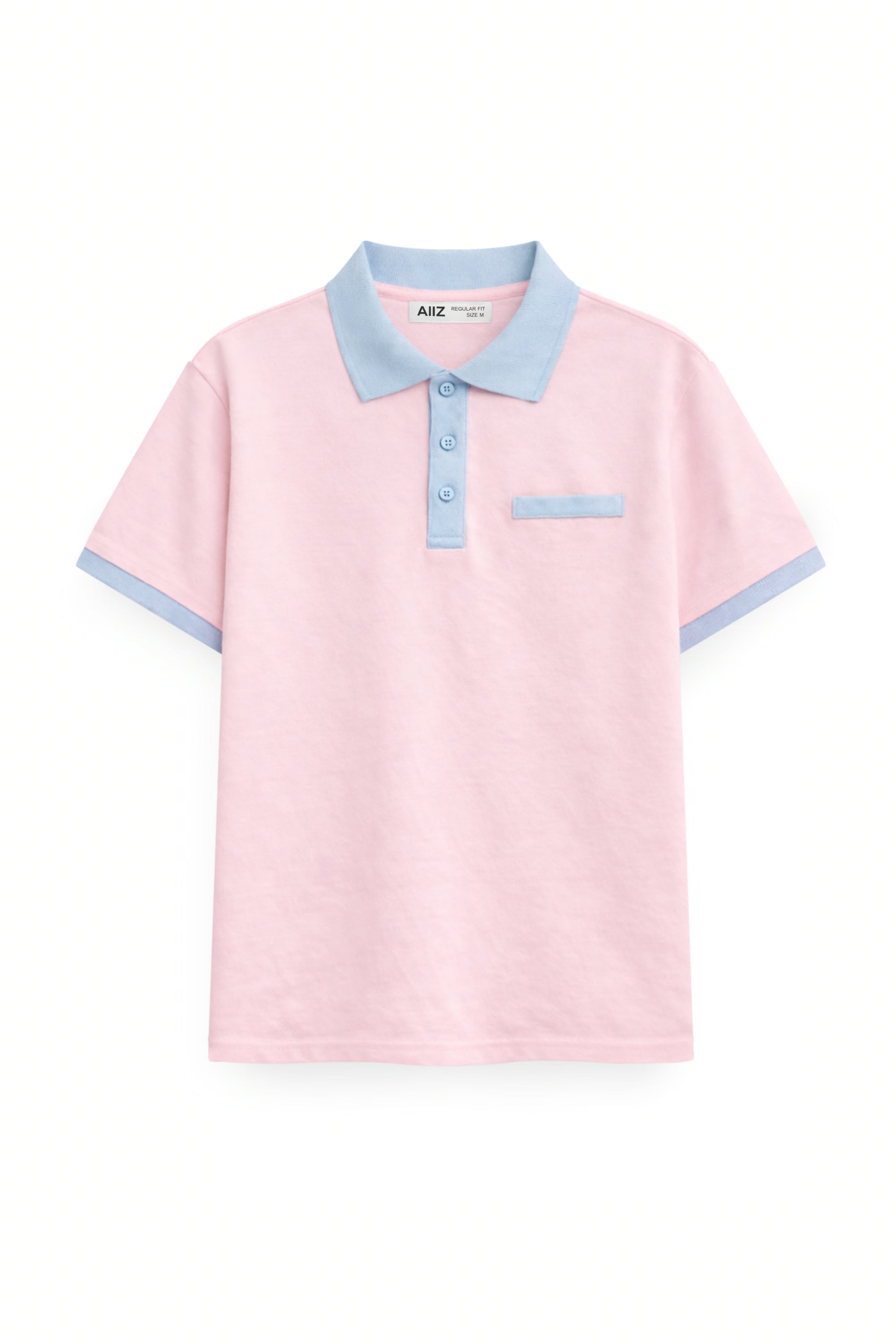 AIIZ Women’s Contrast Collar Polo Shirt