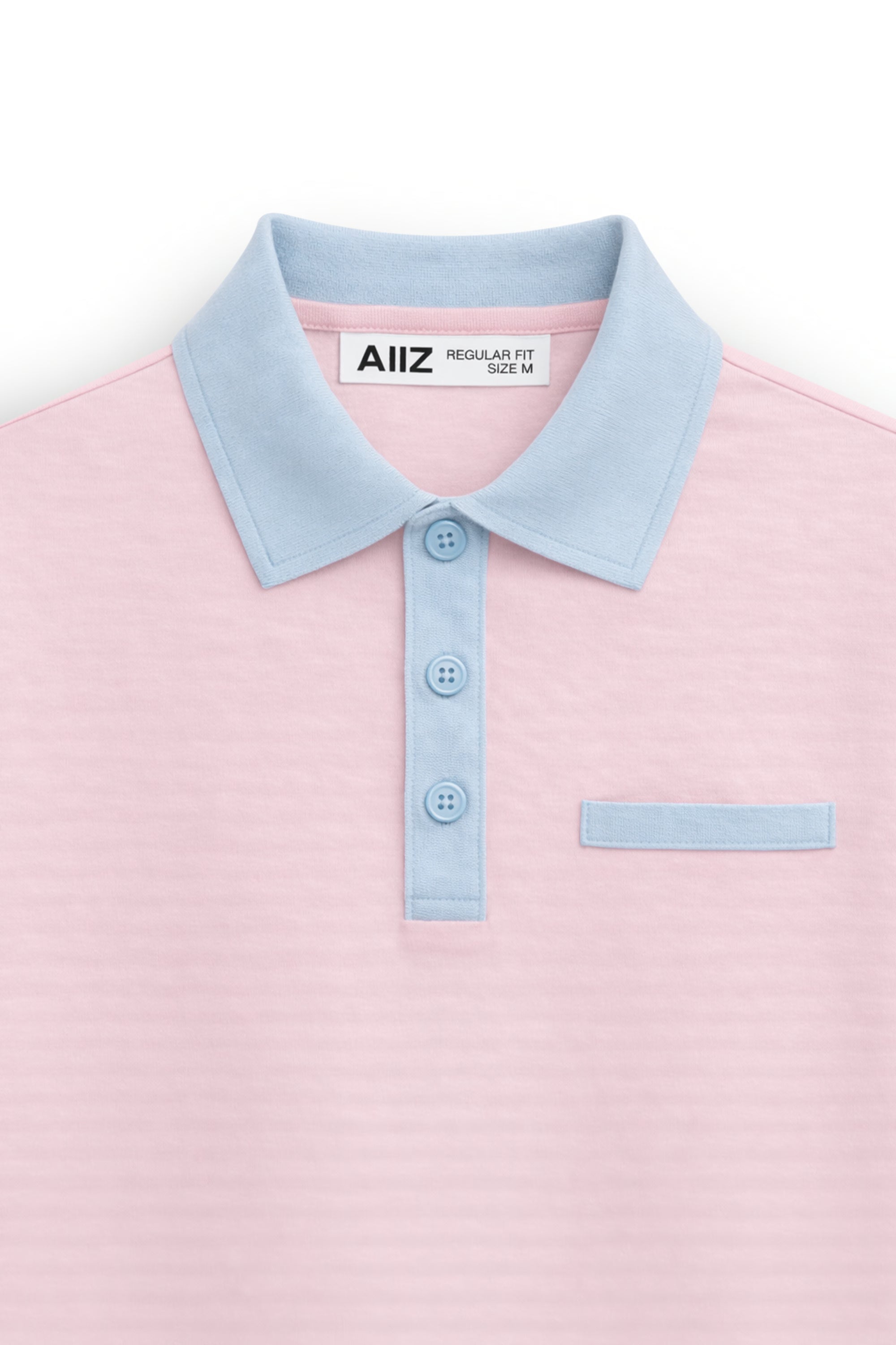 AIIZ Women’s Contrast Collar Polo Shirt