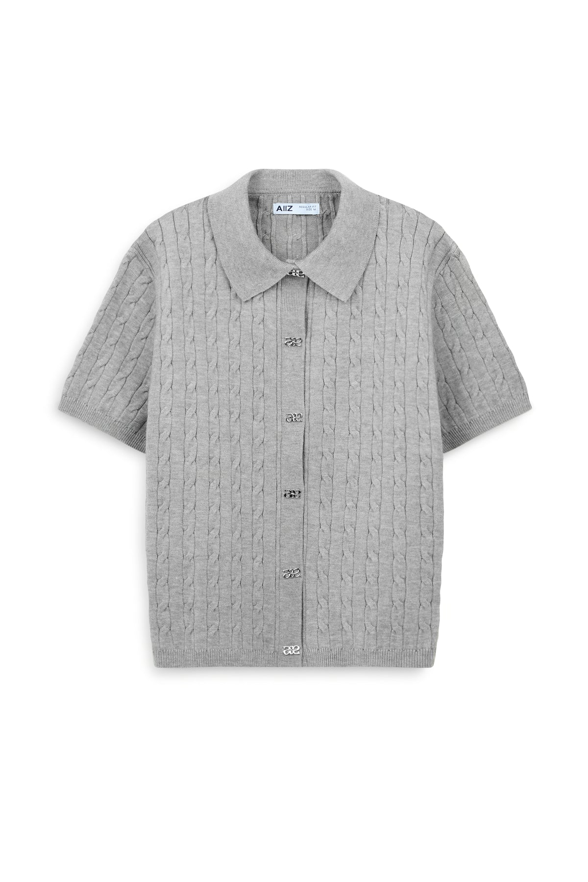 Women's Urban Weaver Cable Knit Short Sleeve Cardigan