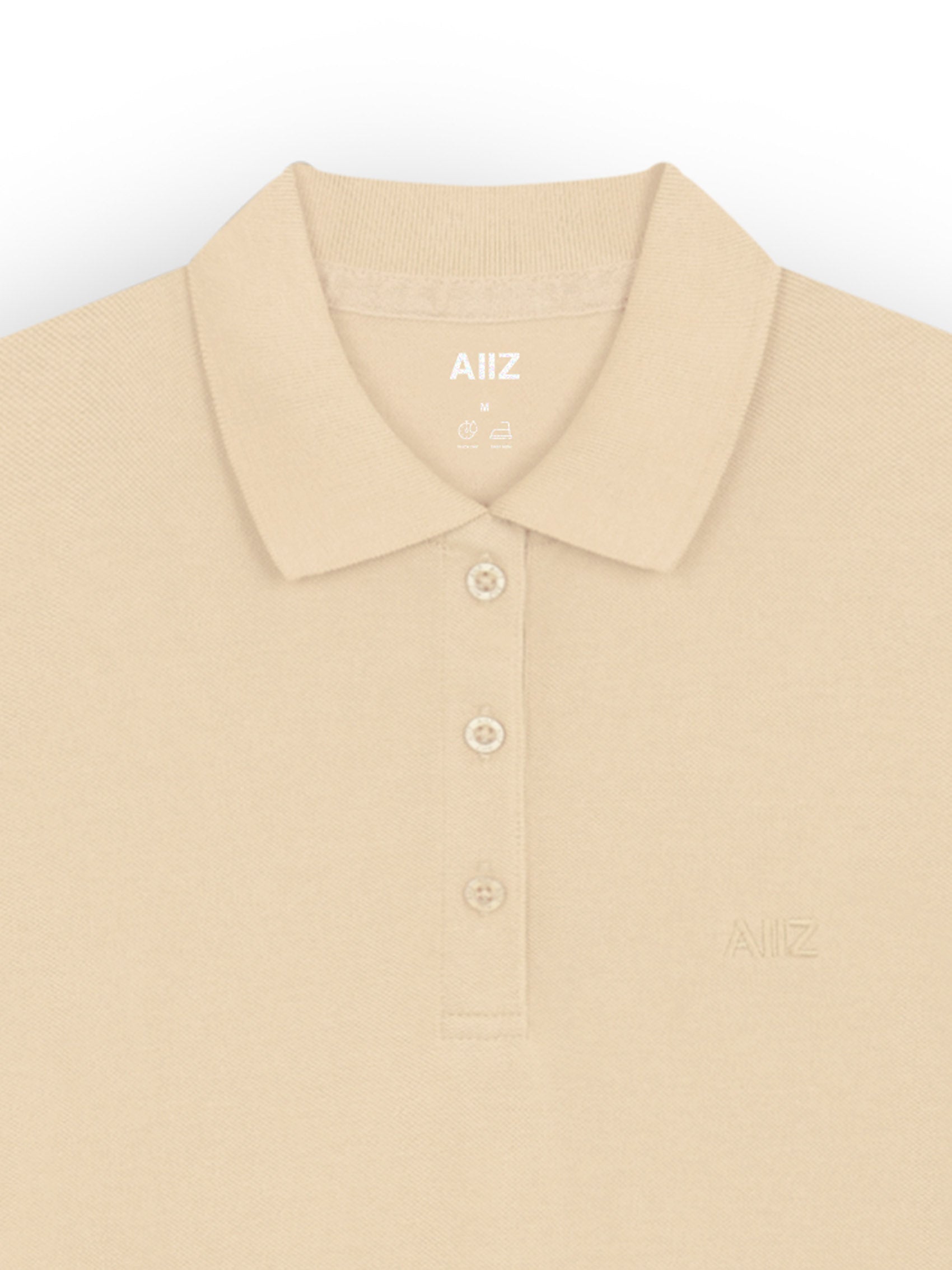 AIIZ Women’s Logo Polo Shirt Cotton Polyester