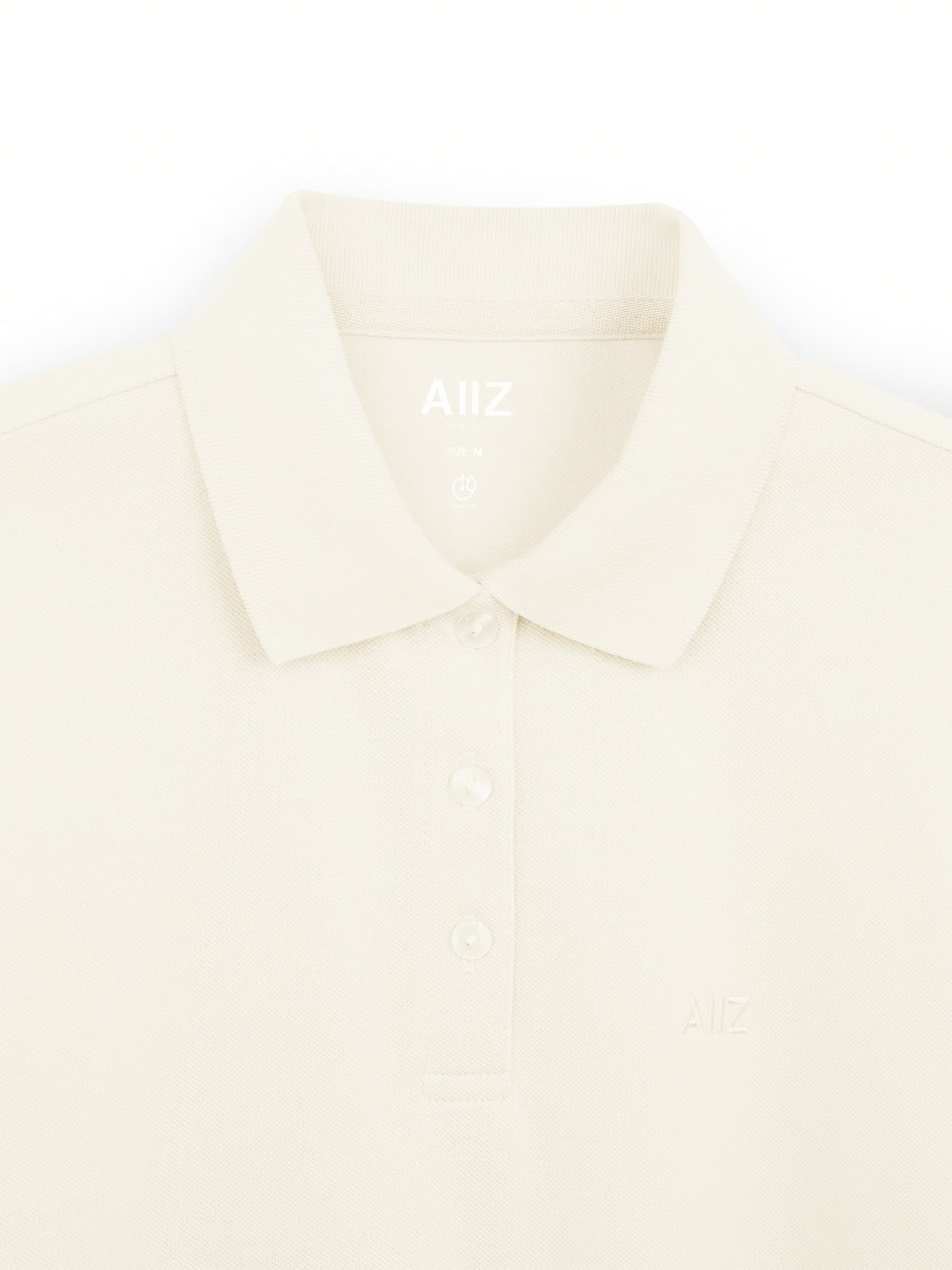 AIIZ Women’s Logo Polo Shirt Cotton Polyester