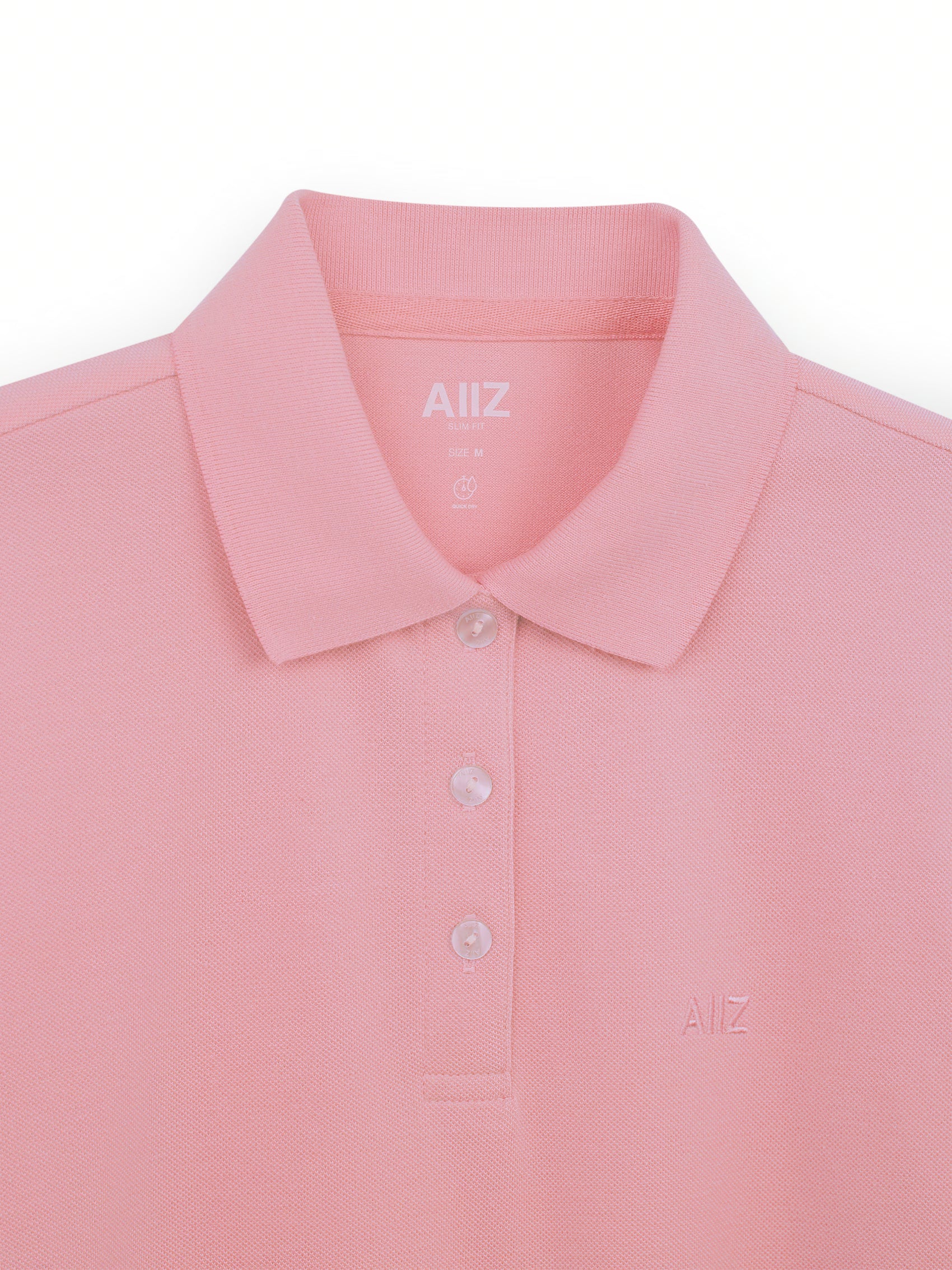 AIIZ Women’s Logo Polo Shirt Cotton Polyester