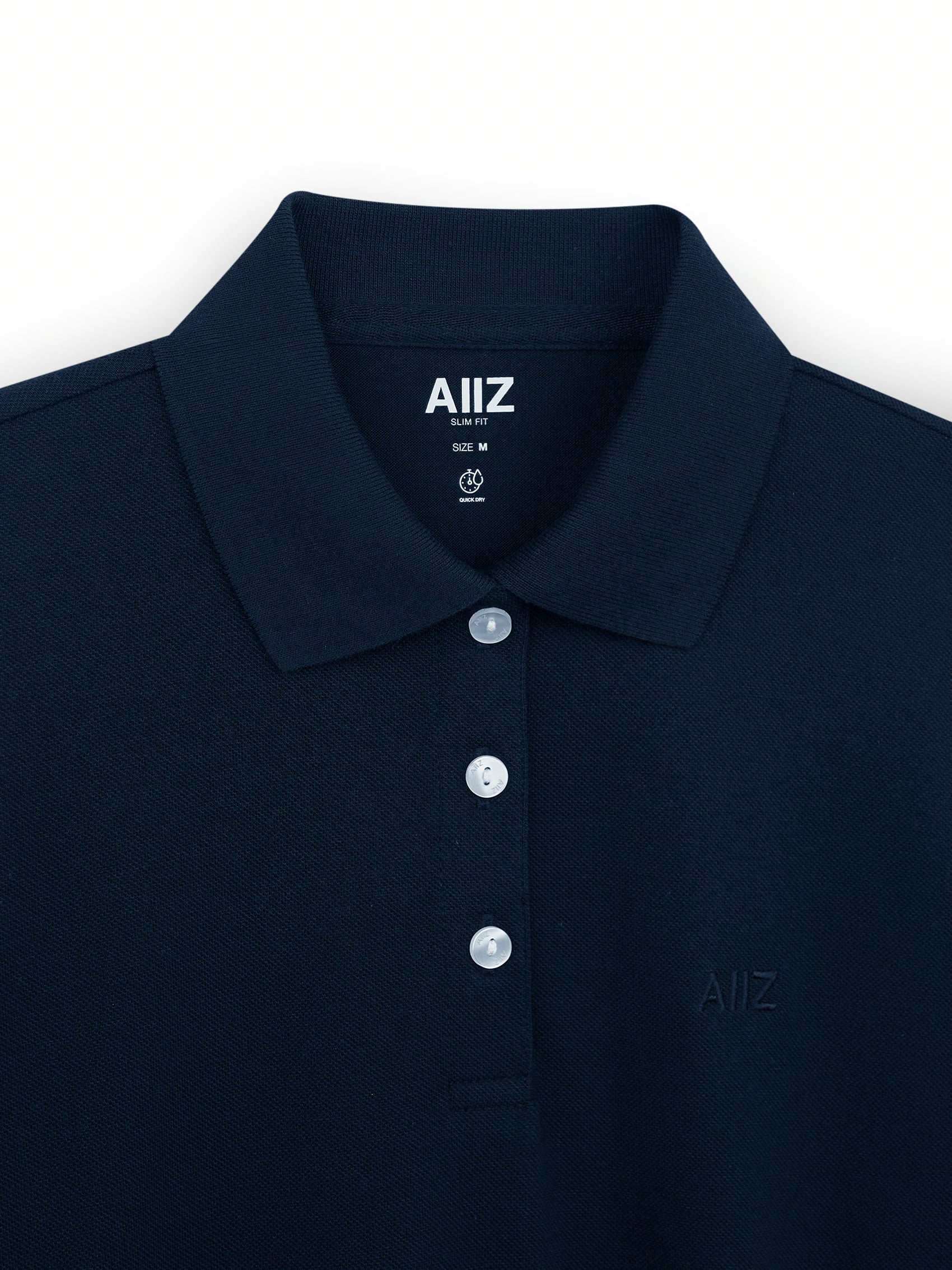 AIIZ Women’s Logo Polo Shirt Cotton Polyester