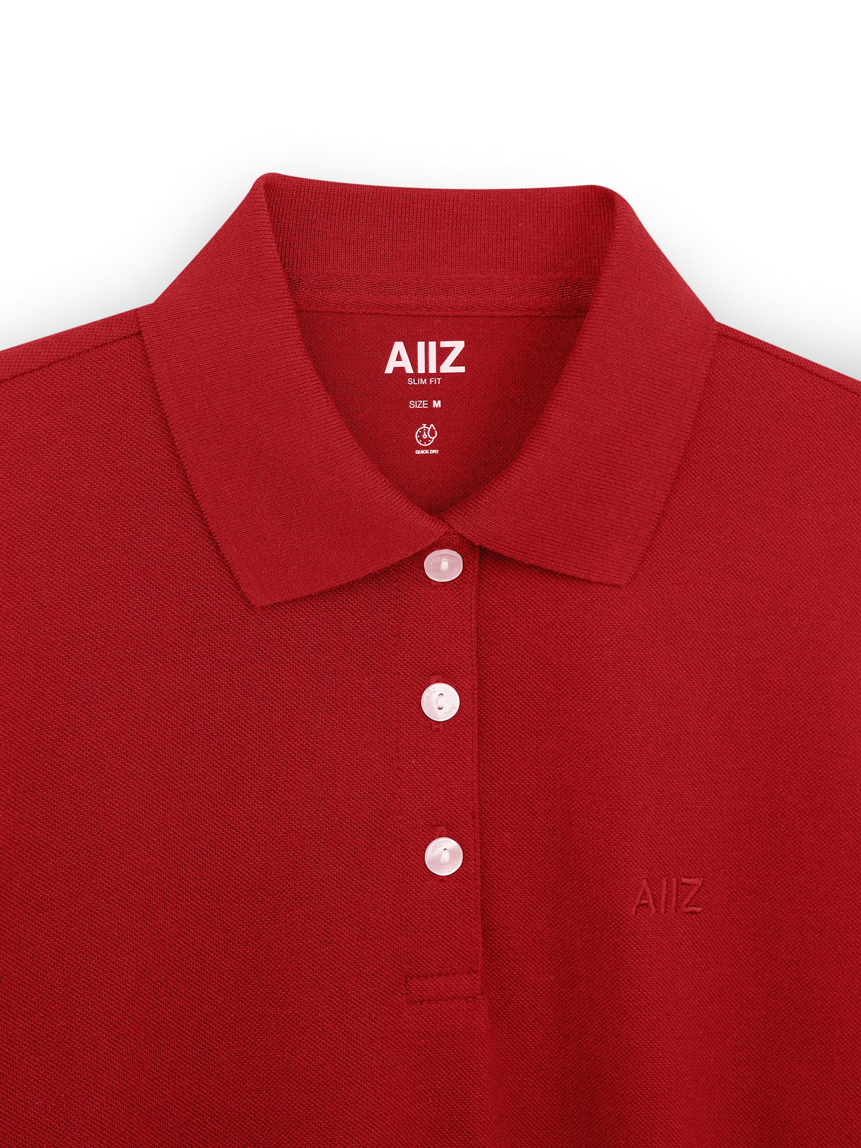 AIIZ Women’s Logo Polo Shirt Cotton Polyester