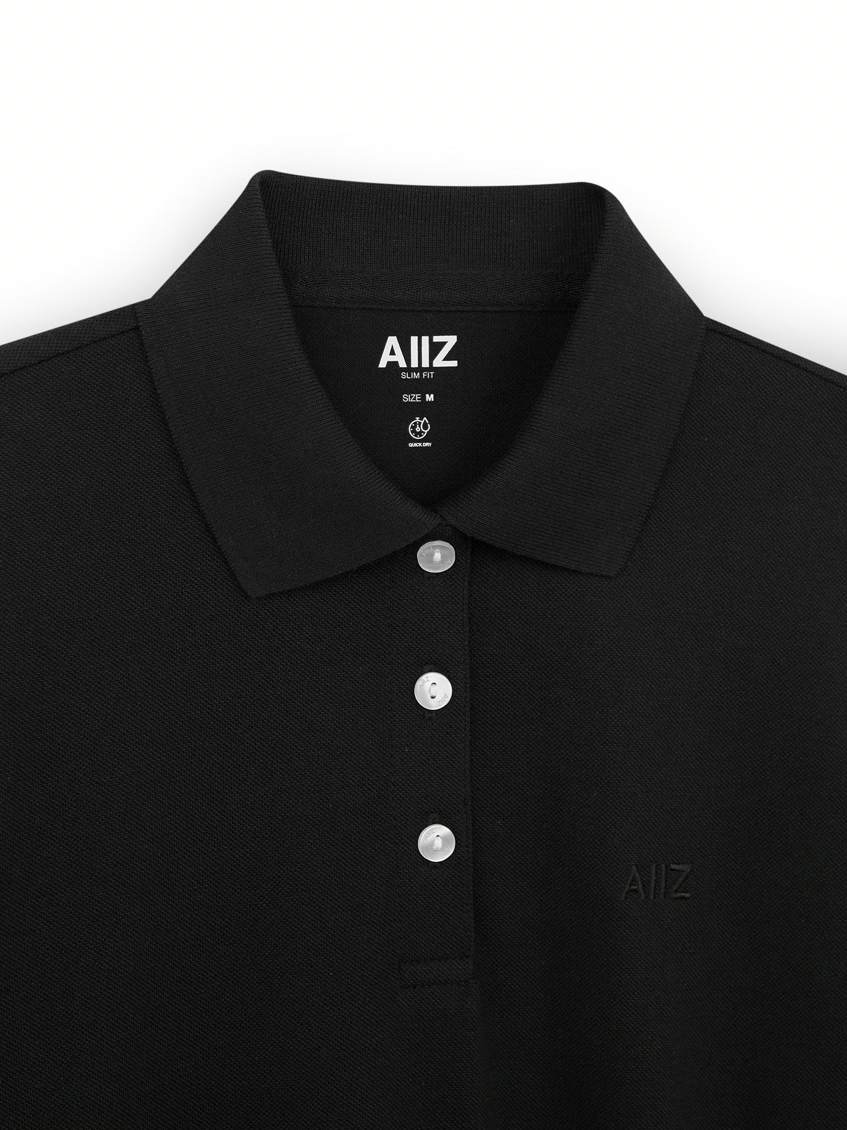 AIIZ Women’s Logo Polo Shirt Cotton Polyester