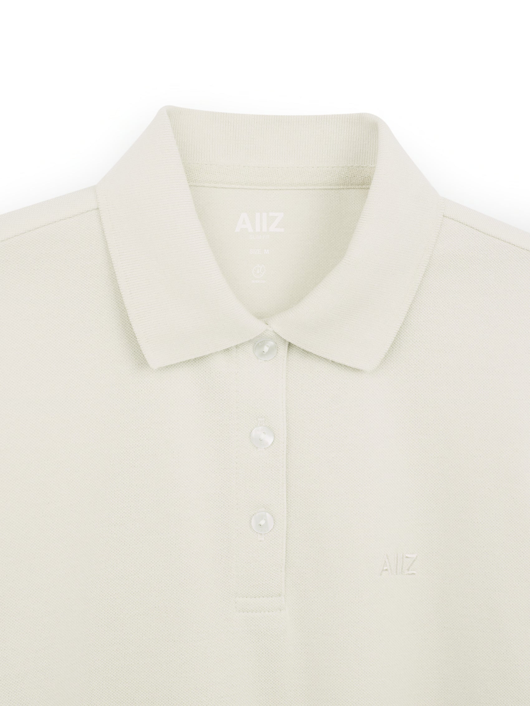 AIIZ Women’s Logo Polo Shirt Cotton Polyester