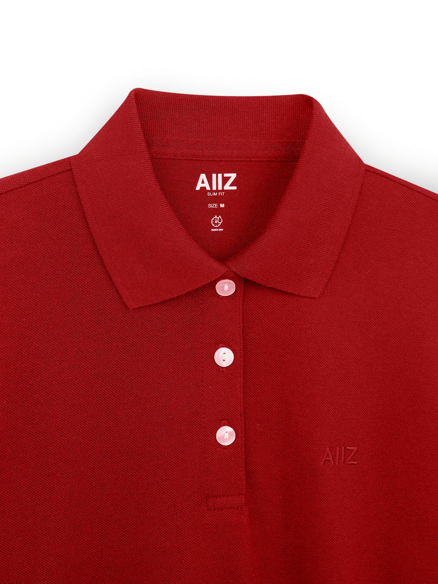 AIIZ Women’s Logo Polo Shirt Cotton Polyester