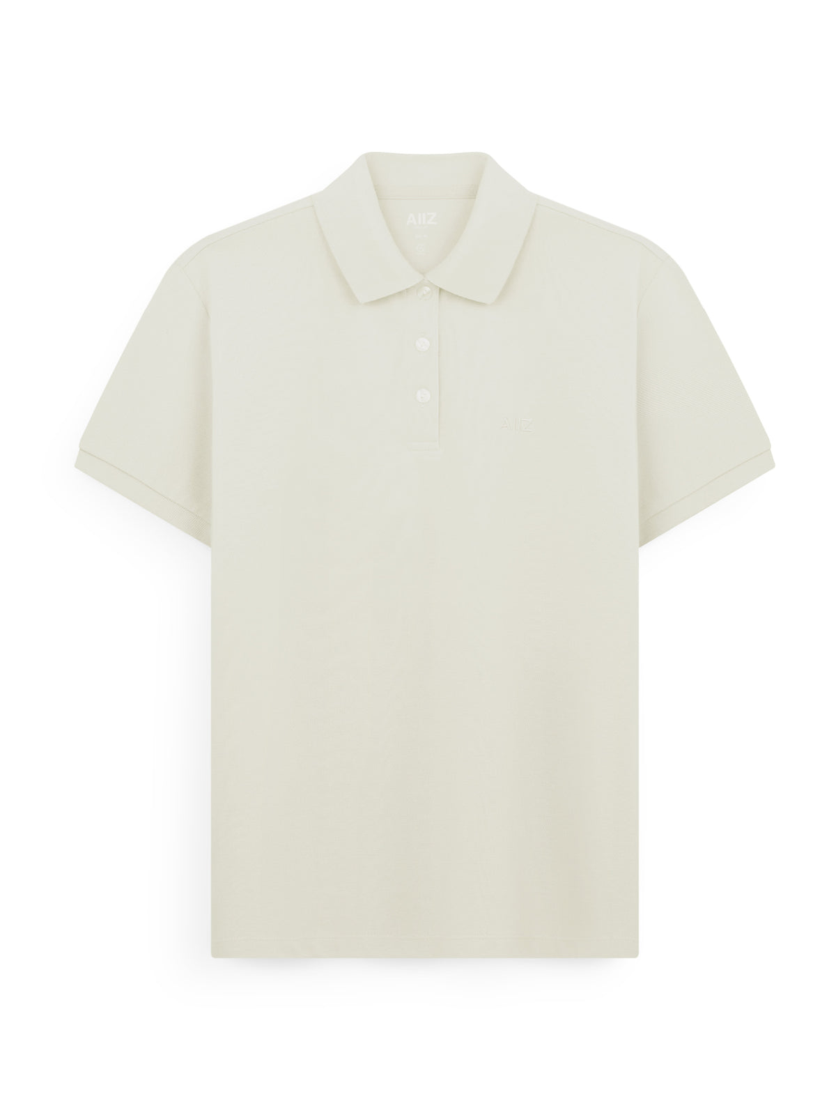 Women’s AIIZ Logo Polo Shirt (LT BEIGE / S)