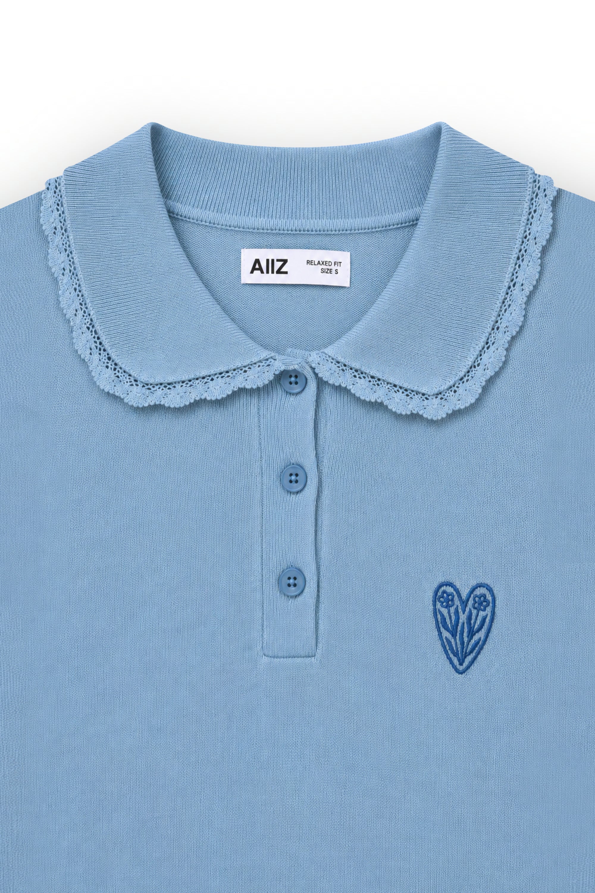 AIIZ Women's Embroidered Polo Shirt